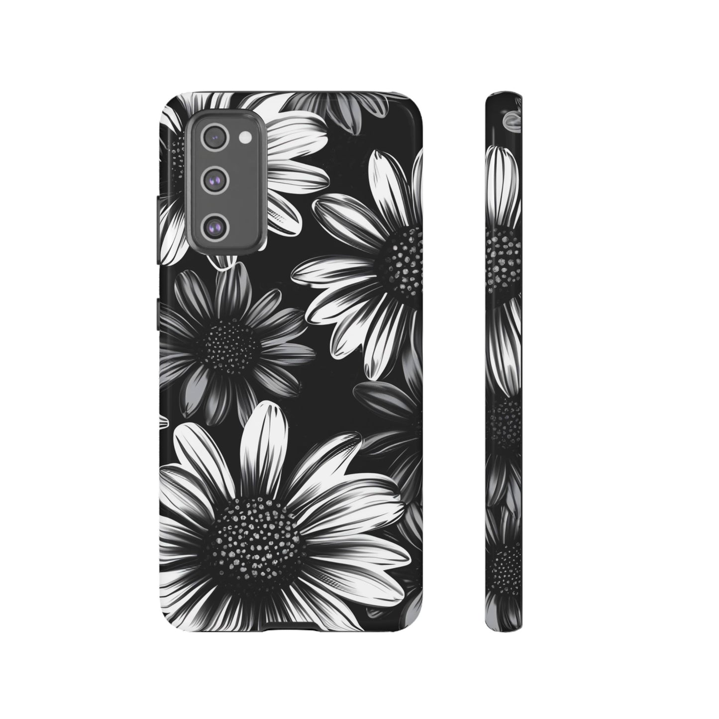 Daisy Phone Case - Dark Gothic Flower Phone Cases for iPhone 16 15 14 13 12 11, Samsung Galaxy & Google Pixel