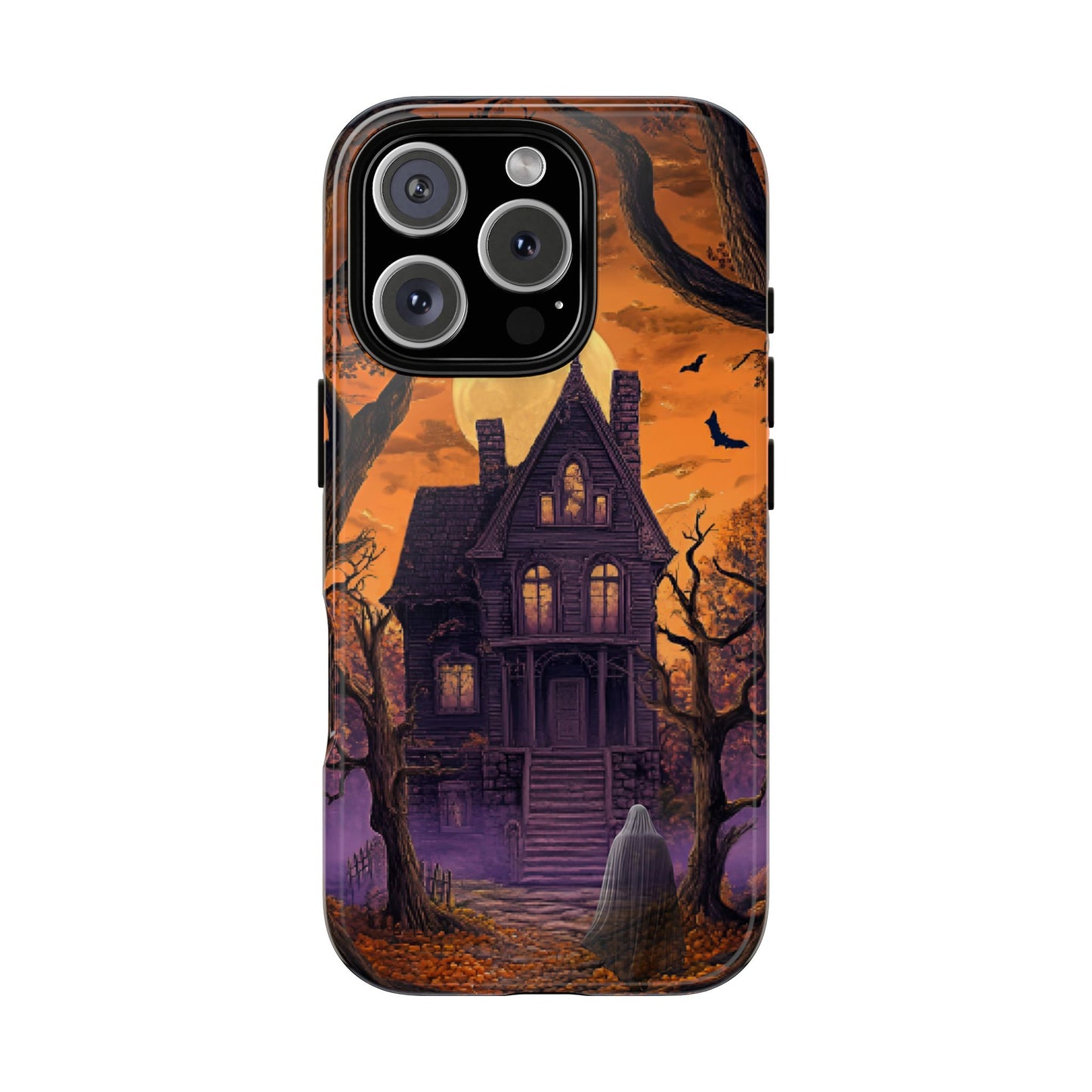 Halloween Haunted Mansion and Ghost Phone Case - Spooky Season Phone Cases - iPhone 16 15 14 13 12 11, Samsung Galaxy & Google Pixel Phone Covers