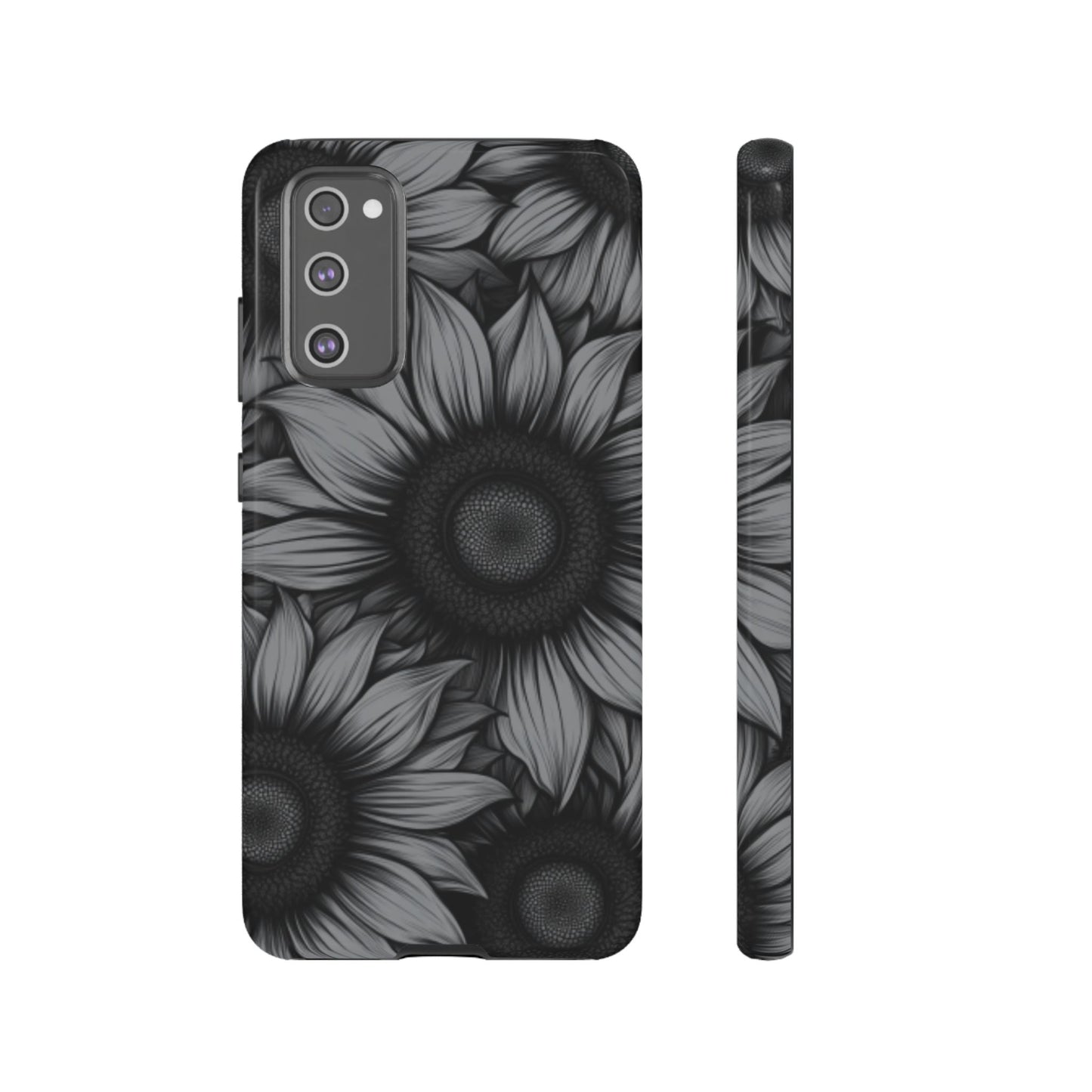 Sunflower Phone Case - Dark Gothic Floral Phone Cases for Phone 16 15 14 13 12 11, Samsung Galaxy & Google Pixel