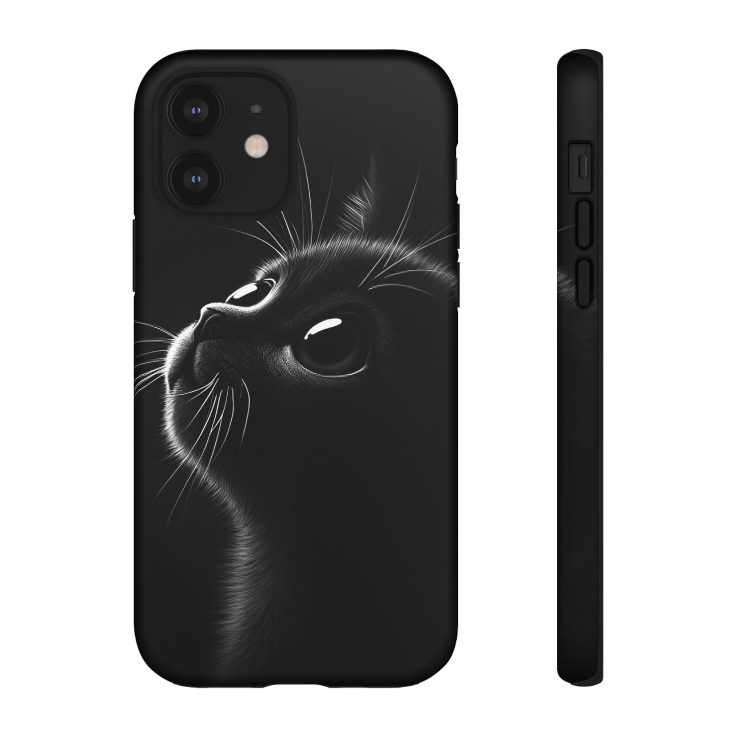 Cute Black Cat Phone Case - Cat Lover Phone Cases for iPhone 16 15 14 13 12 11, Samsung Galaxy & Google Pixel