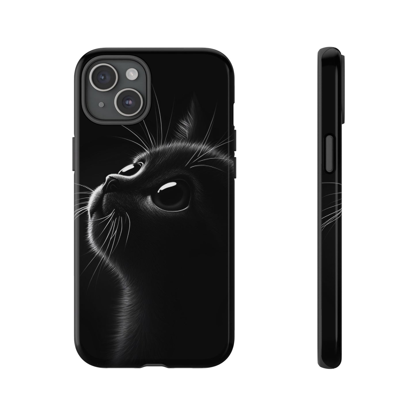 Cute Black Cat Phone Case - Cat Lover Phone Cases - iPhone 16 15 14 13 12 11, Samsung Galaxy & Google Pixel Phone Covers