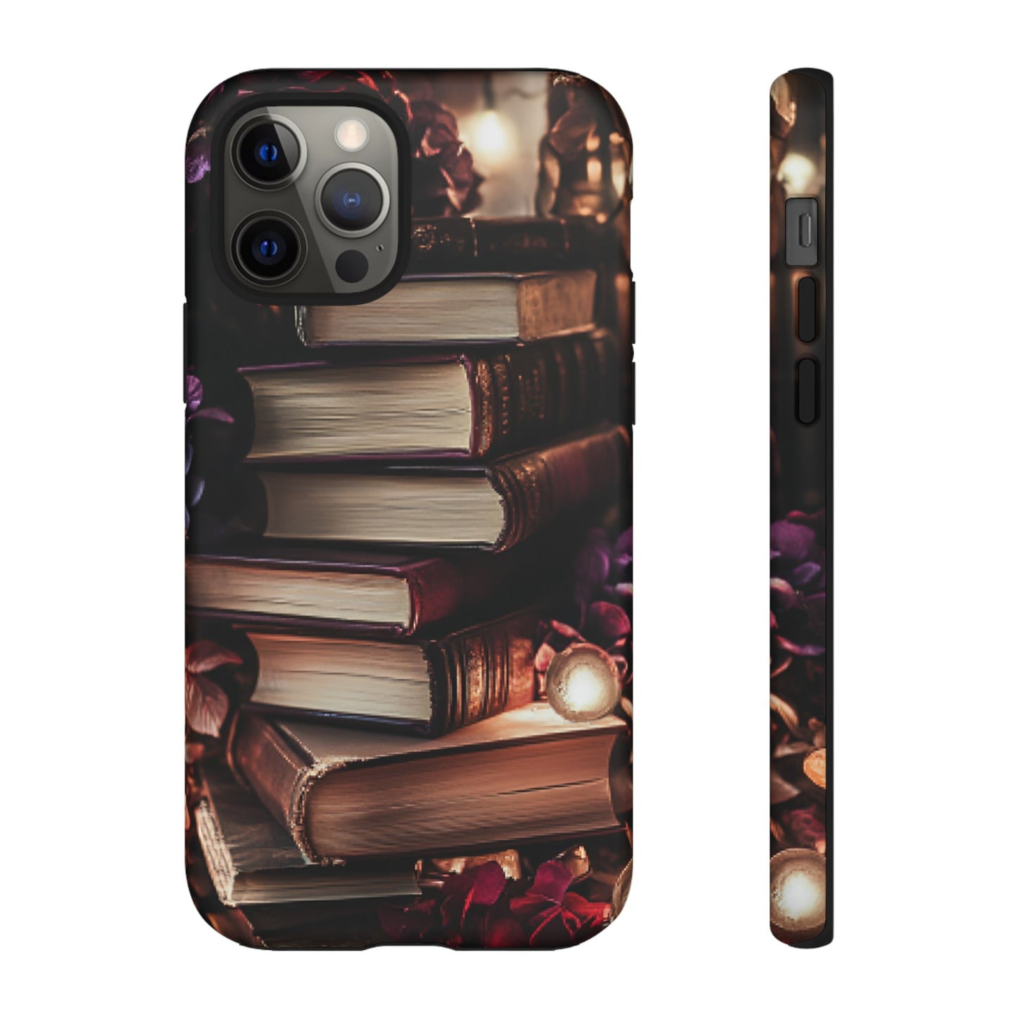 Book Lover Phone Case - Vintage Dark Academia Books - iPhone 16 15 14 13 12 11, Samsung Galaxy & Google Pixel Phone Covers