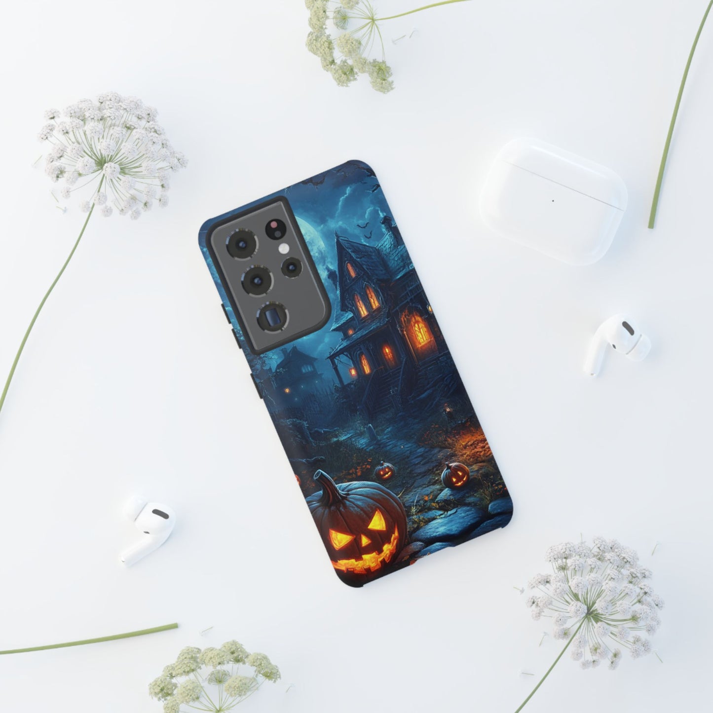 Halloween Haunted  House Phone Case - Spooky & Scary Phone Cases - iPhone 16 15 14 13 12 11, Samsung Galaxy & Google Pixel Phone Covers