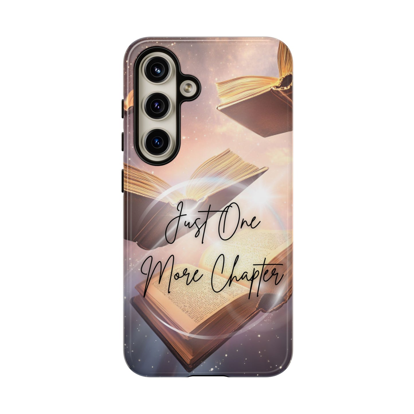 Bookish Phone Case -Just One More Chapter - Magic Vintage Books for iPhone 16 15 14 13 12 11, Samsung Galaxy & Google Pixel