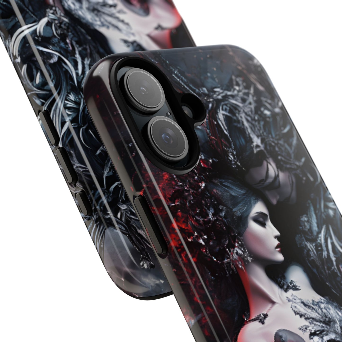 Gothic Couple Phone Case - Victorian Goth Valentine's Day Phone Cases for iPhone 16 15 14 13 12 11, Samsung Galaxy & Google Pixel