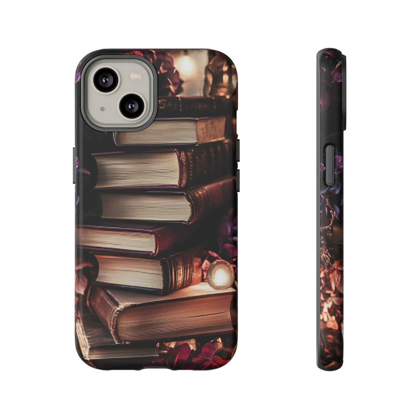 Book Lover Phone Case - Vintage Dark Academia Books - iPhone 16 15 14 13 12 11, Samsung Galaxy & Google Pixel Phone Covers