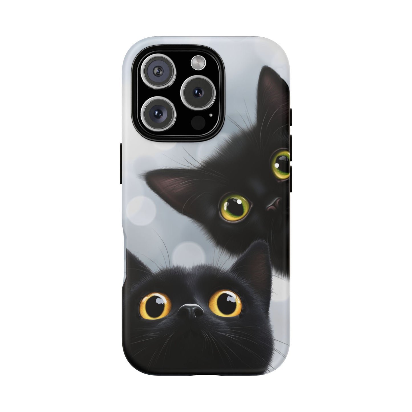 Cat Phone Case - Cute Black Cats Phone Cases for iPhone 16 15 14 13 12 11, Samsung Galaxy & Google Pixel