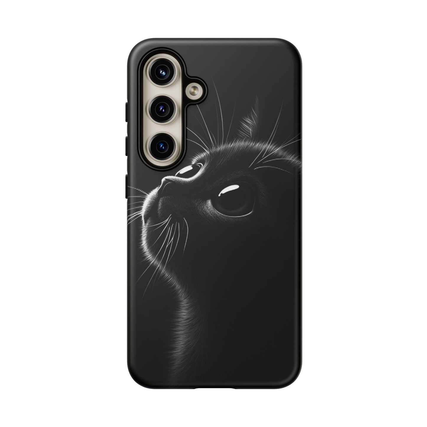 Cute Black Cat Phone Case - Cat Lover Phone Cases for iPhone 16 15 14 13 12 11, Samsung Galaxy & Google Pixel