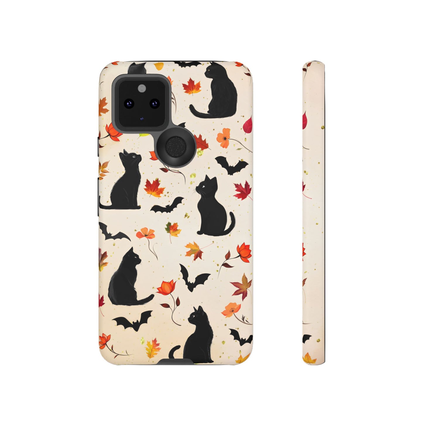 Cute Black Cats Halloween Phone Case - Aesthetic Fall Phone Cases for iPhone 16 15 14 13 12 11, Samsung Galaxy & Google Pixel