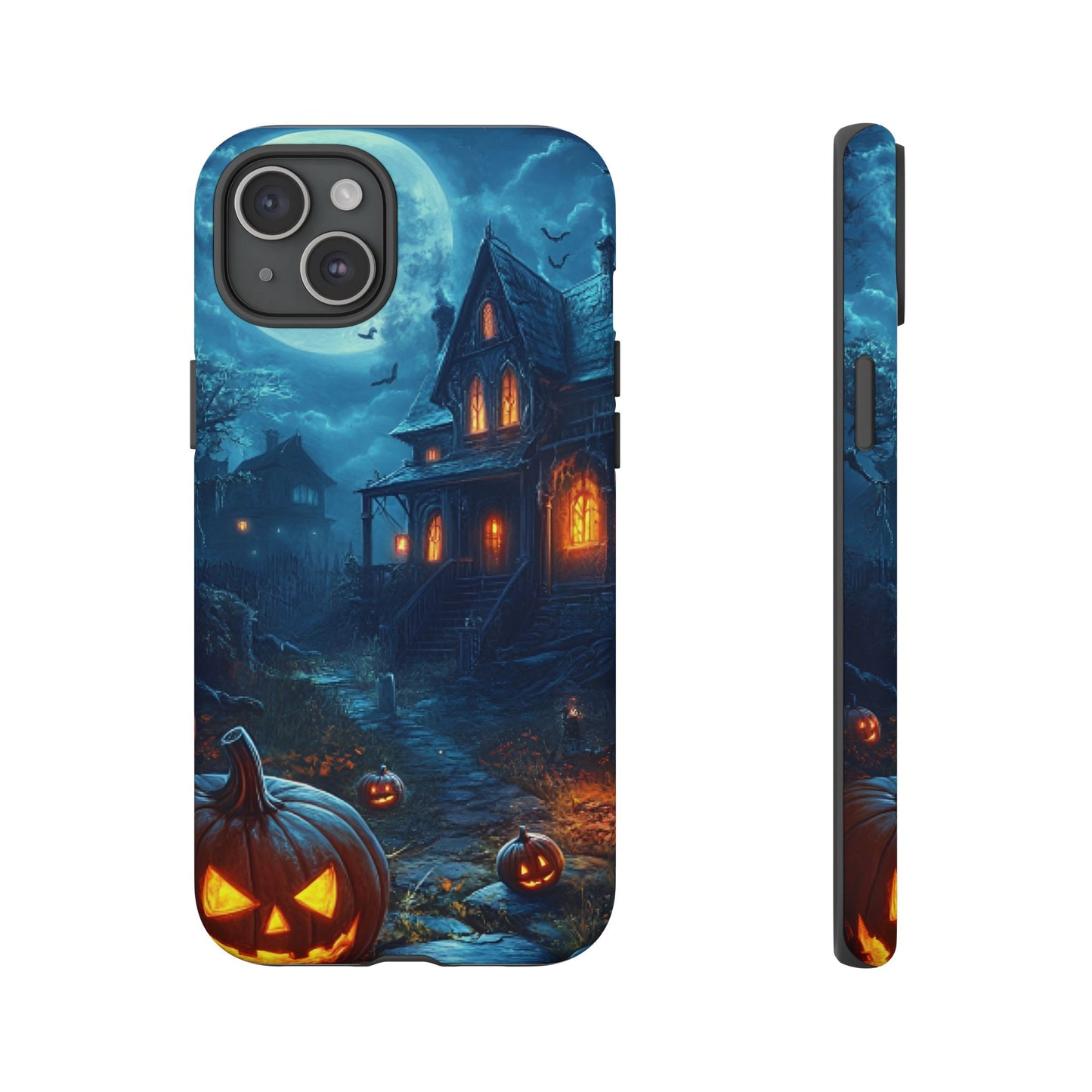 Halloween Haunted  House Phone Case - Spooky & Scary Phone Cases - iPhone 16 15 14 13 12 11, Samsung Galaxy & Google Pixel Phone Covers