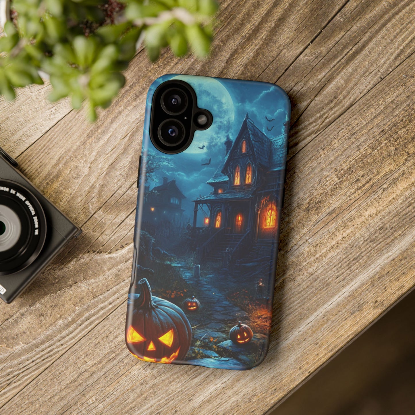 Halloween Haunted  House Phone Case - Spooky & Scary Phone Cases for iPhone 16 15 14 13 12 11, Samsung Galaxy & Google Pixel