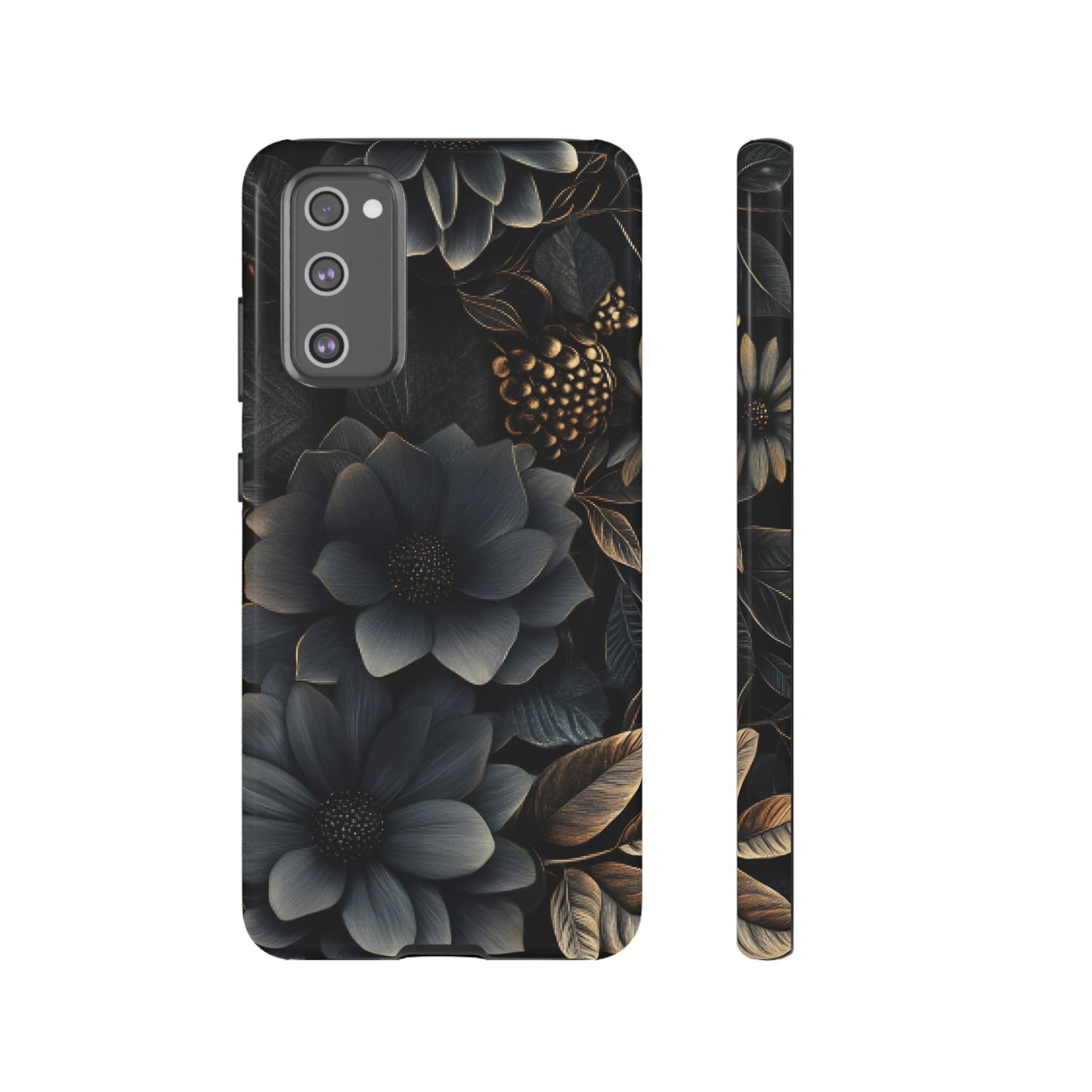 Dark Flower Phone Case - iPhone 16 15 14 13 12 11, Samsung Galaxy & Google Pixel Phone Covers