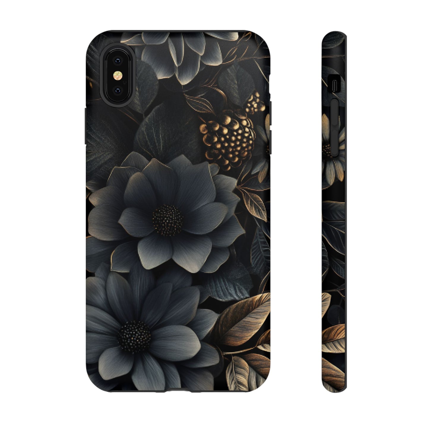 Dark Flower Phone Case - iPhone 16 15 14 13 12 11, Samsung Galaxy & Google Pixel Phone Covers