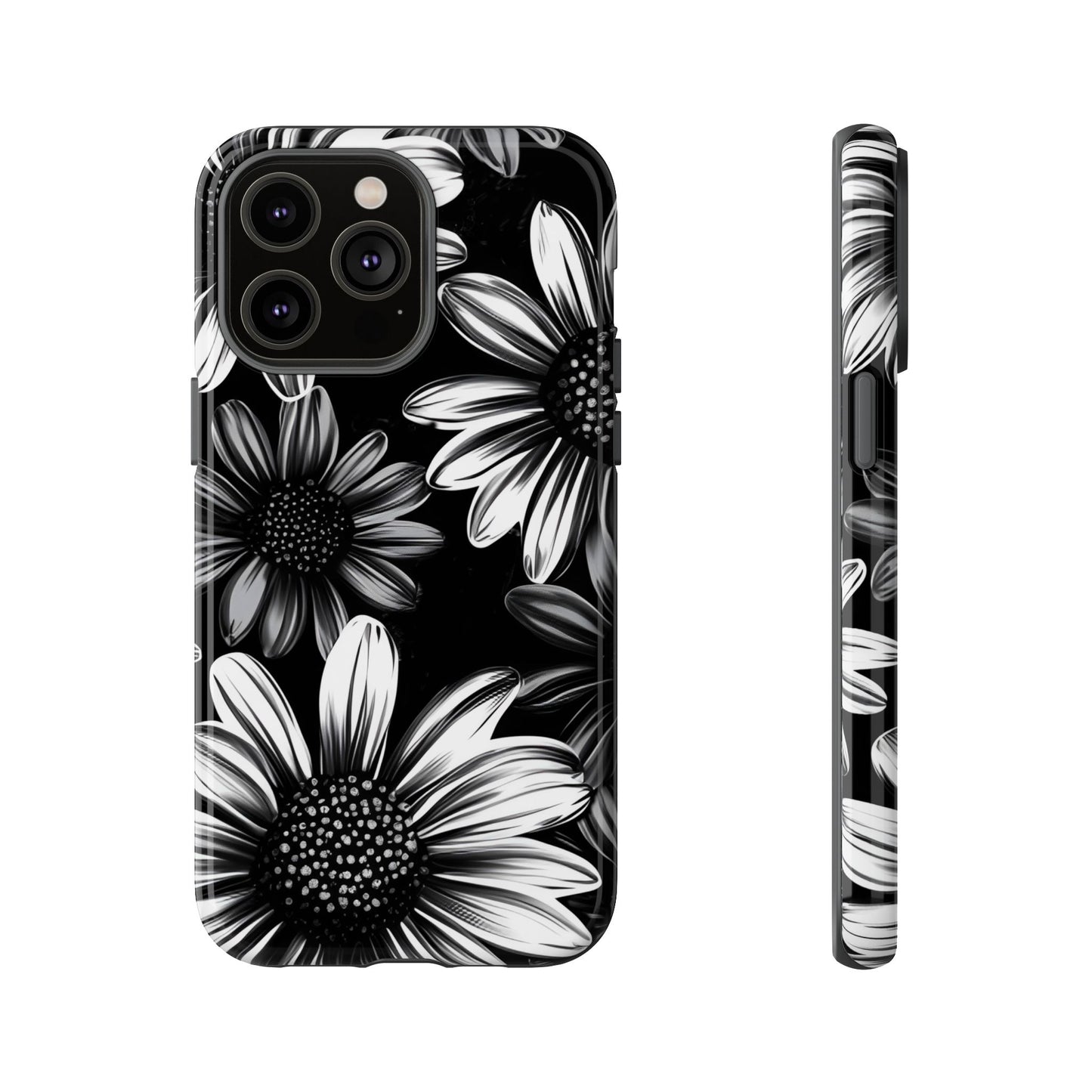 Daisy Phone Case - Dark Gothic Flower Phone Cases for iPhone 16 15 14 13 12 11, Samsung Galaxy & Google Pixel