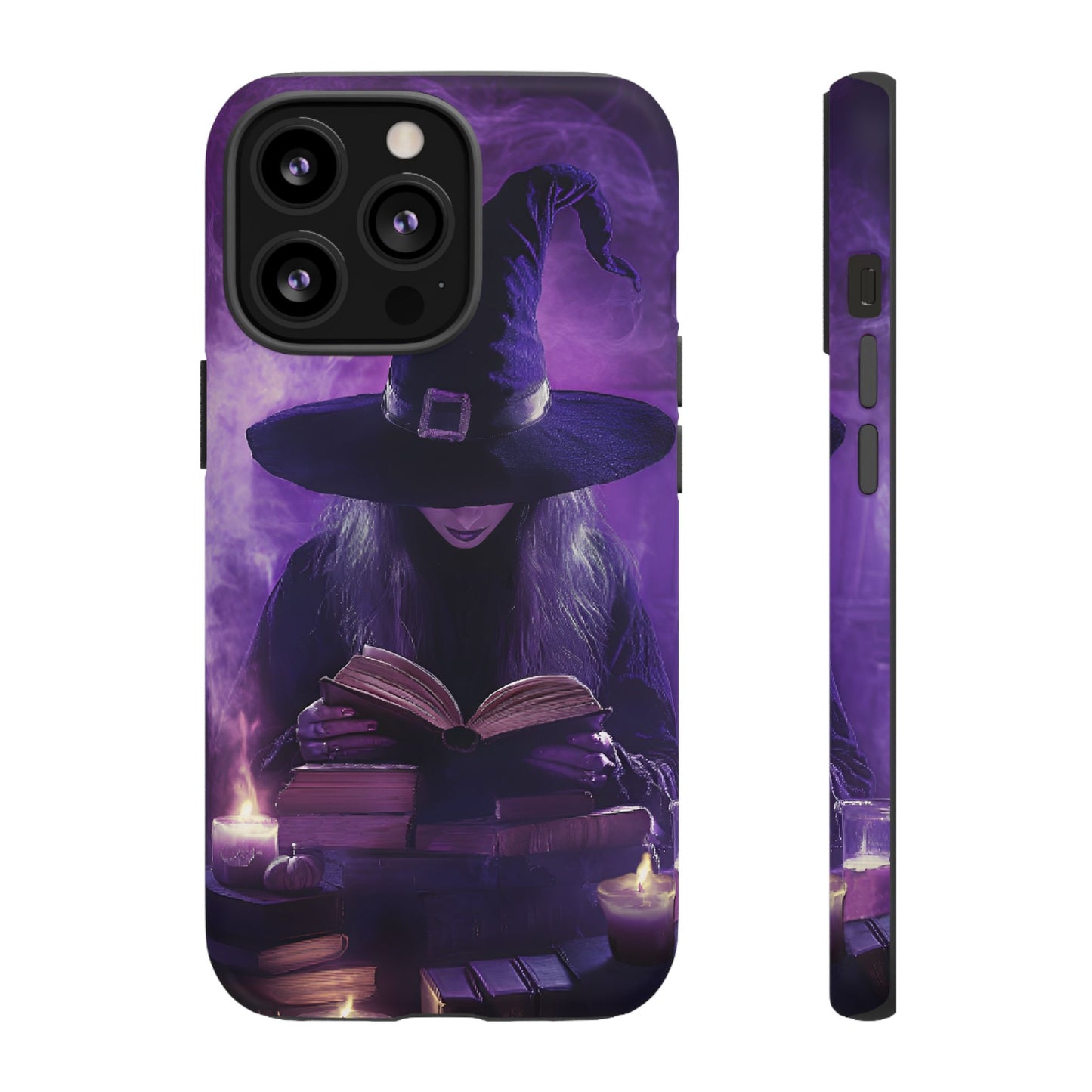 Witch Reading Book Phone Case - Witchy  Halloween Phone Cases for iPhone 16 15 14 13 12 11, Samsung Galaxy & Google Pixel