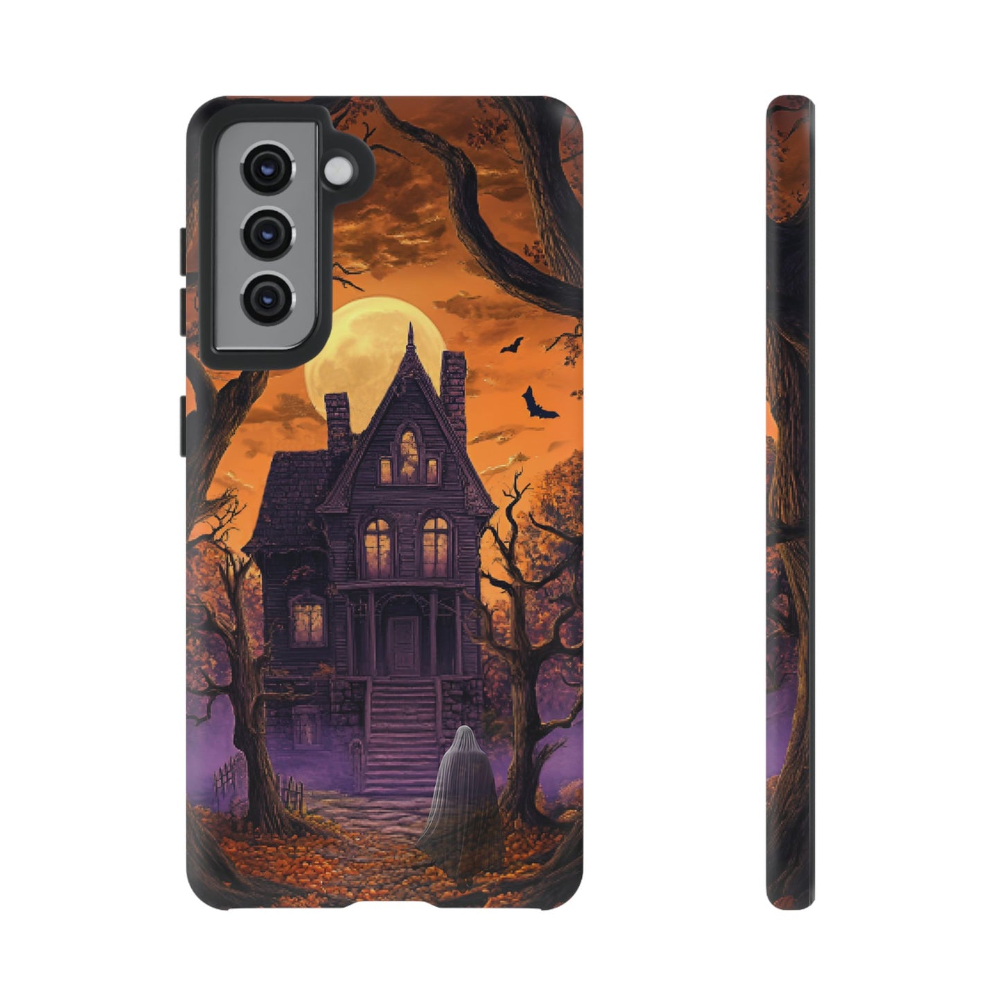 Halloween Haunted Mansion and Ghost Phone Case - Spooky Season Phone Cases - iPhone 16 15 14 13 12 11, Samsung Galaxy & Google Pixel Phone Covers