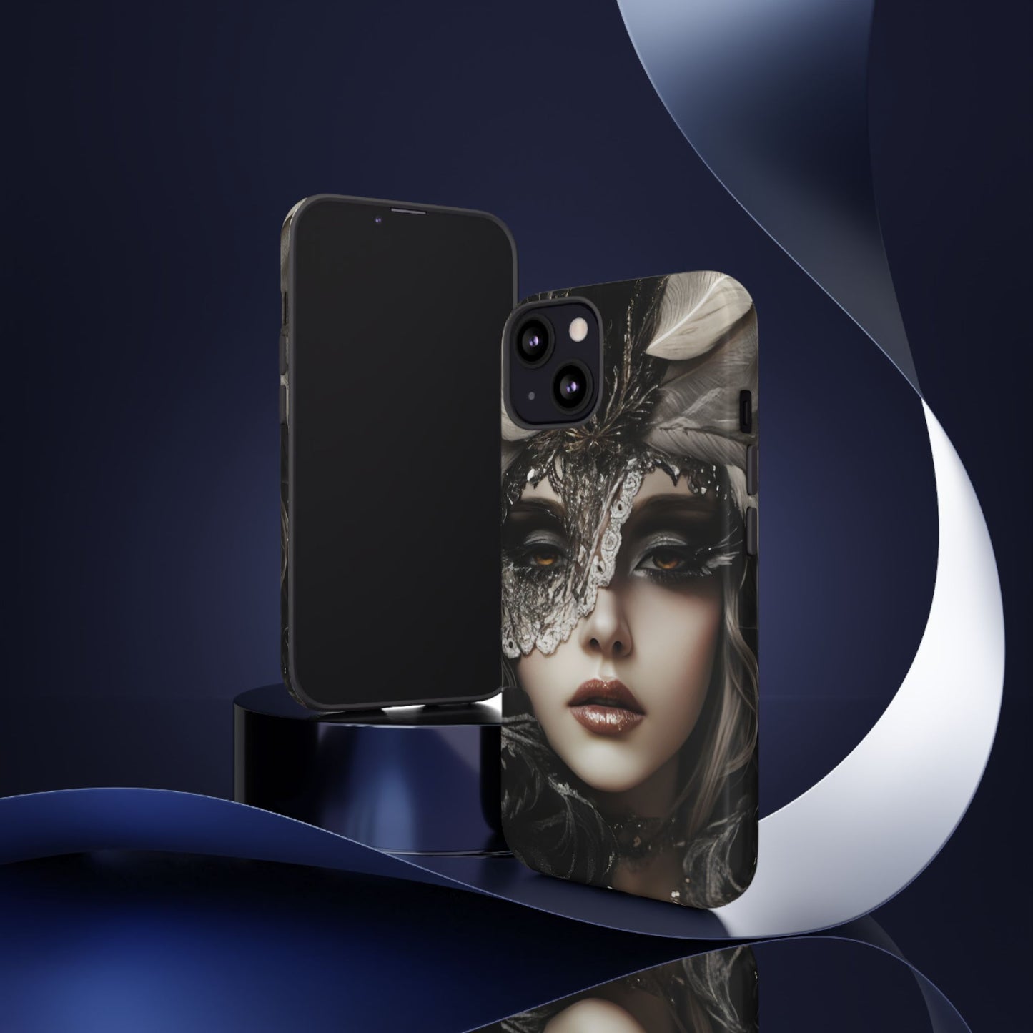 Goth Phone Case with Aesthetic Woman for iPhone 16 15 14 13 12 11, Samsung Galaxy & Google Pixel