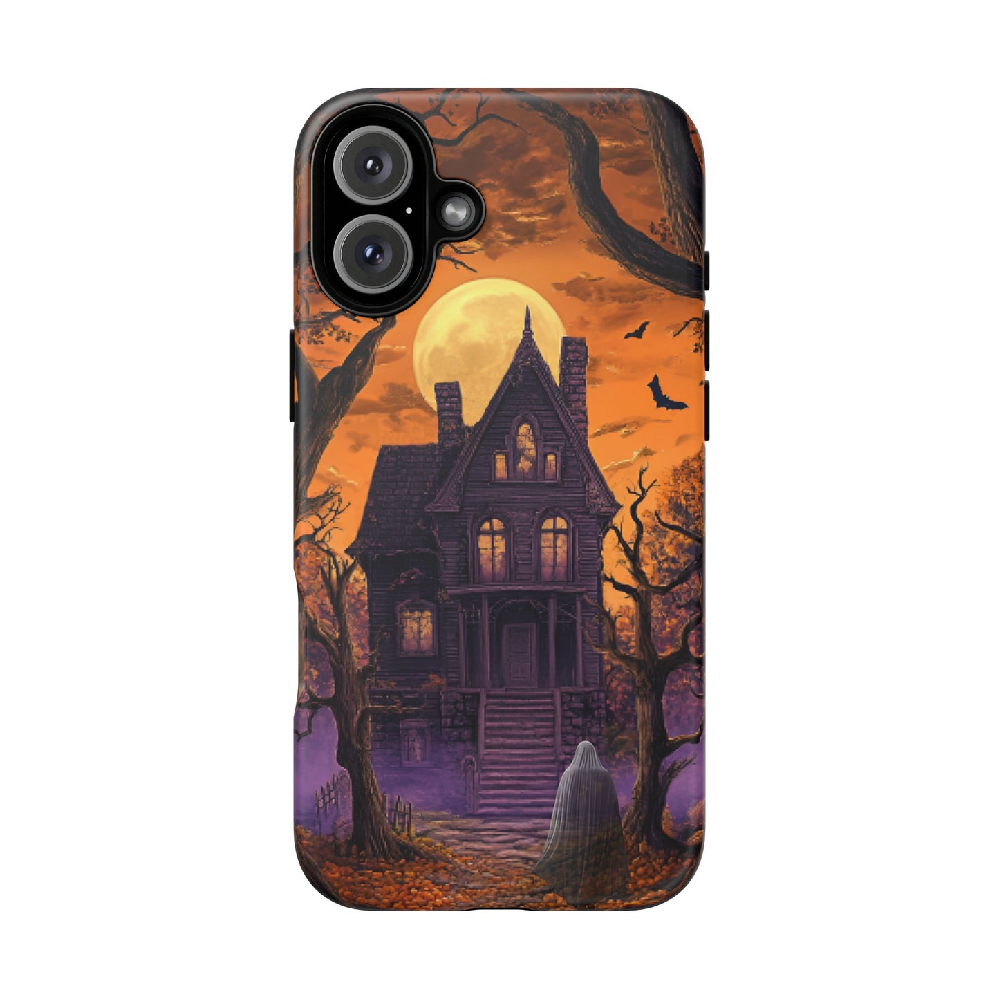 Halloween Haunted Mansion and Ghost Phone Case - Spooky Season Phone Cases - iPhone 16 15 14 13 12 11, Samsung Galaxy & Google Pixel Phone Covers