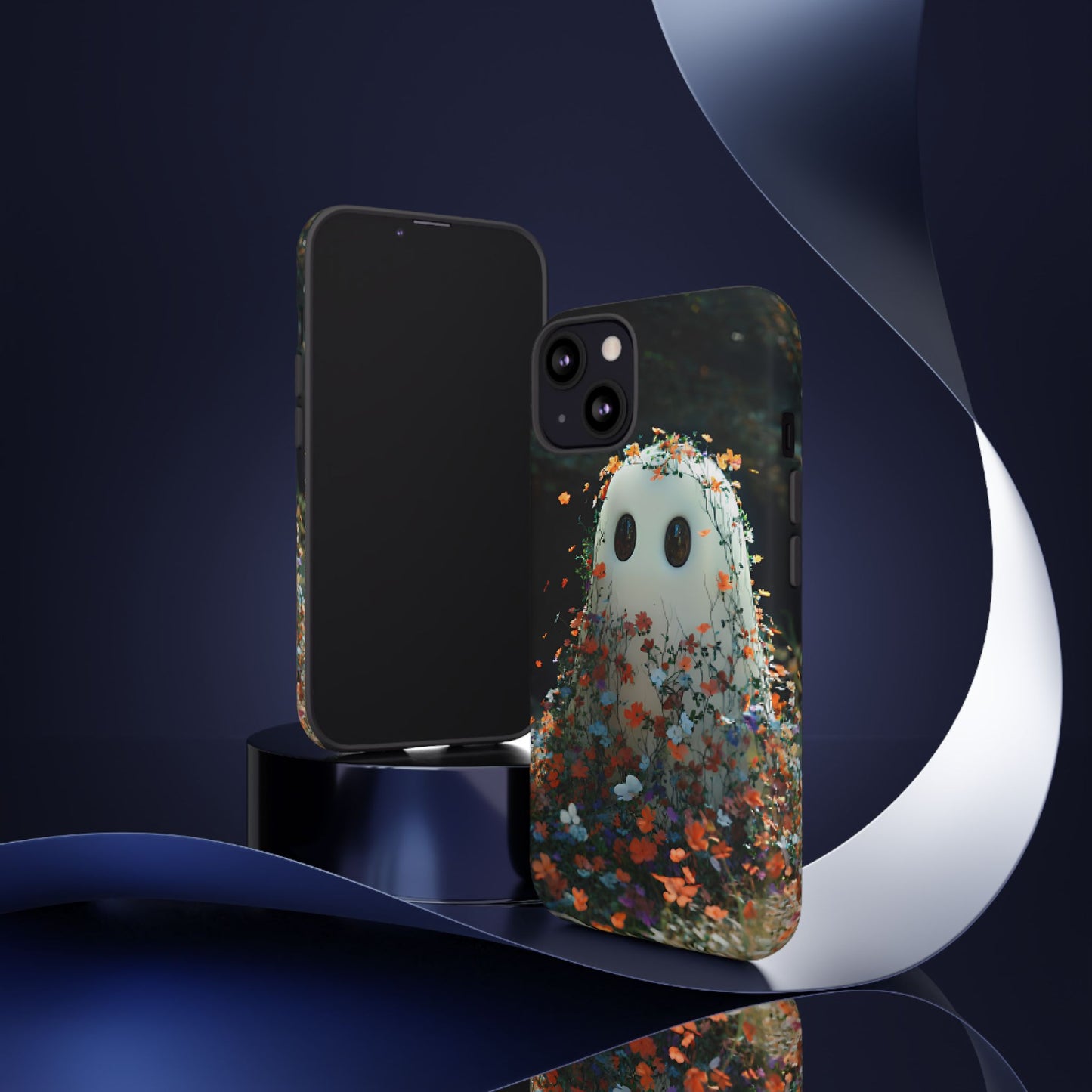 Floral Ghost Phone Case - iPhone 16 15 14 13 12 11, Samsung Galaxy & Google Pixel Phone Covers