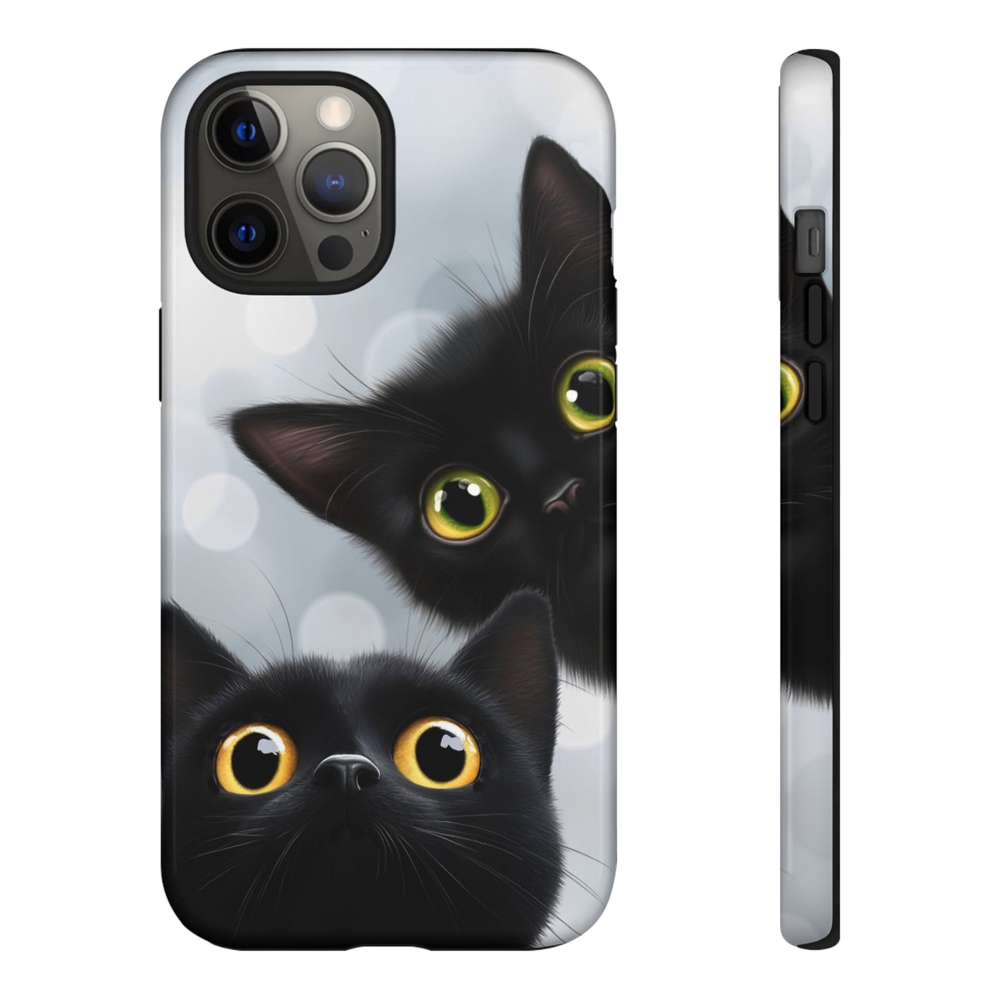 Cat Phone Case - Cute Black Cats Phone Cases - iPhone 16 15 14 13 12 11, Samsung Galaxy & Google Pixel Phone Covers