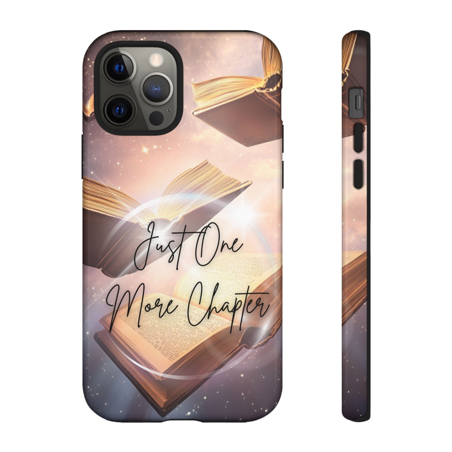 Bookish Phone Case -Just One More Chapter - Magic Vintage Books for iPhone 16 15 14 13 12 11, Samsung Galaxy & Google Pixel