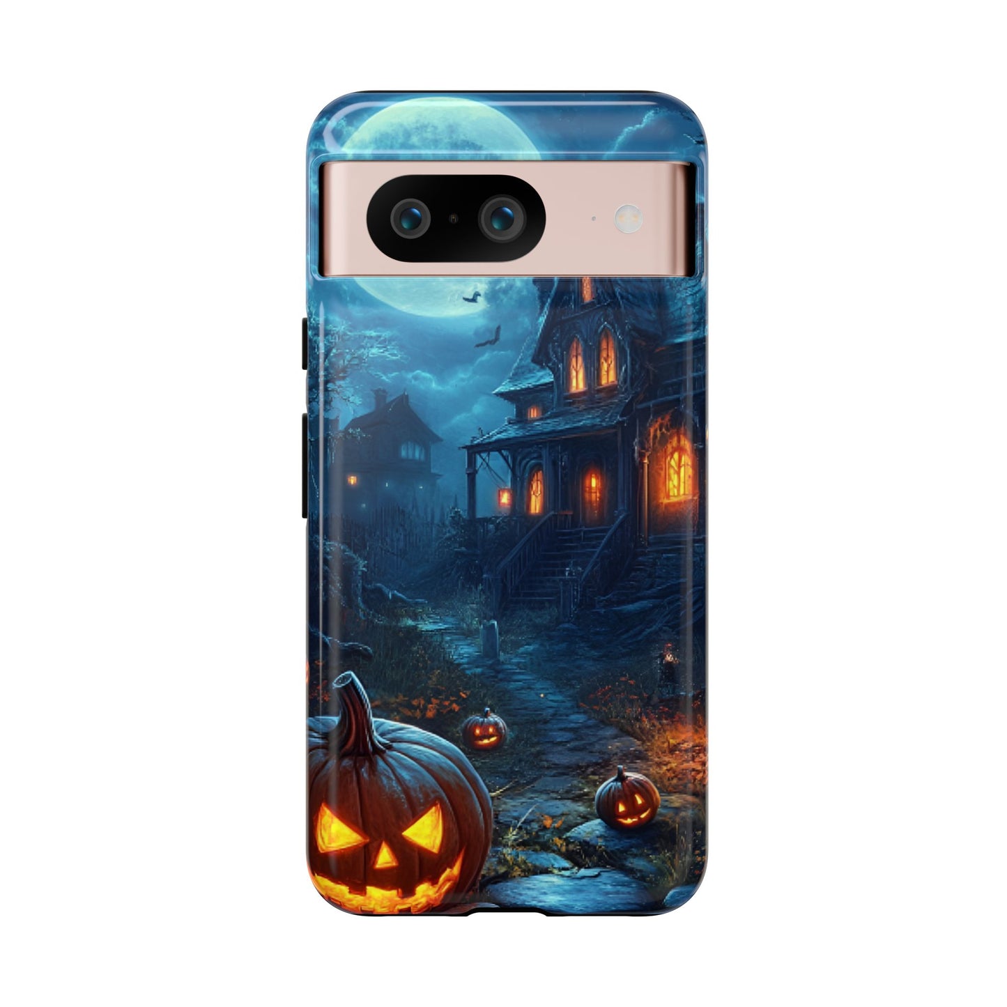 Halloween Haunted  House Phone Case - Spooky & Scary Phone Cases - iPhone 16 15 14 13 12 11, Samsung Galaxy & Google Pixel Phone Covers