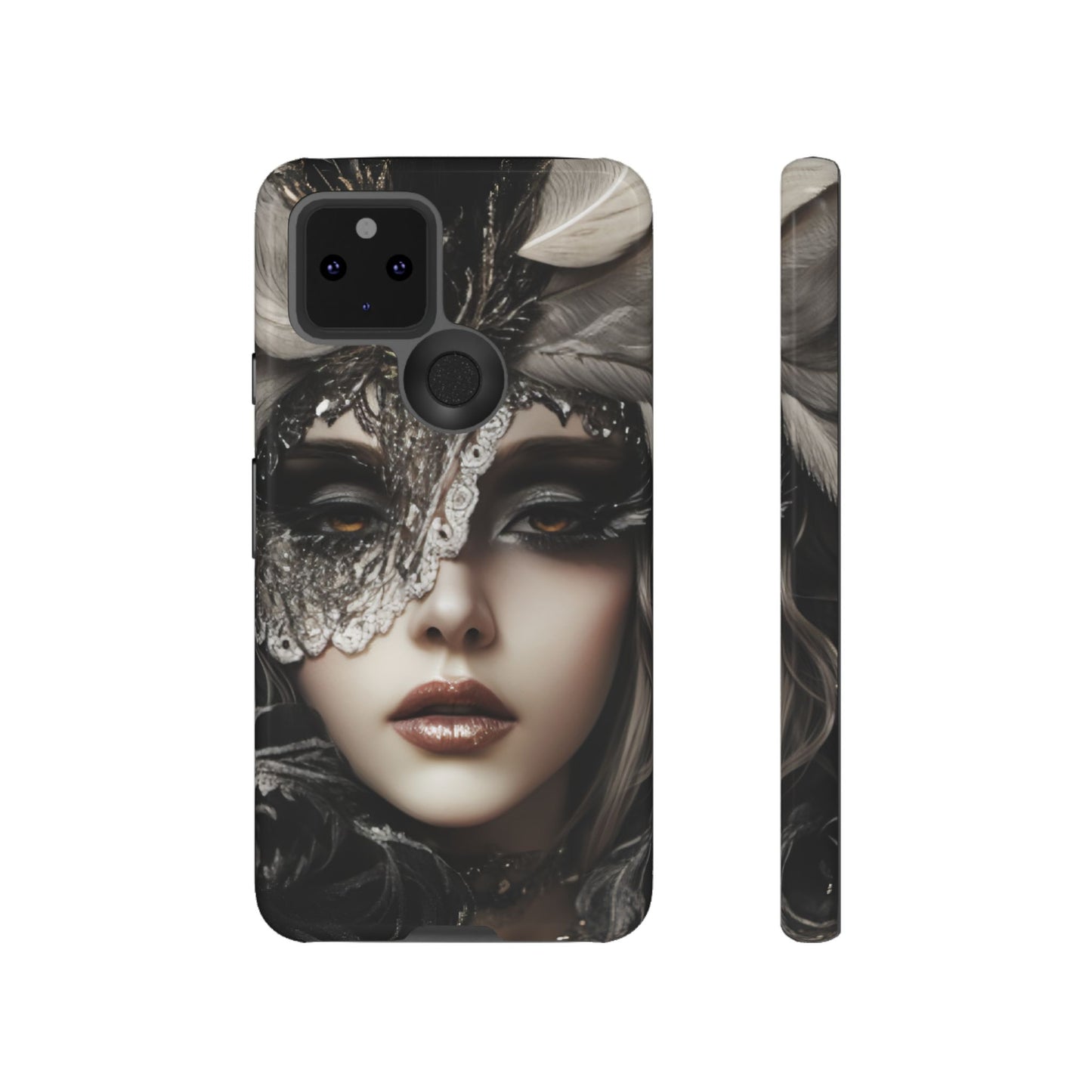 Goth Phone Case with Aesthetic Woman for iPhone 16 15 14 13 12 11, Samsung Galaxy & Google Pixel