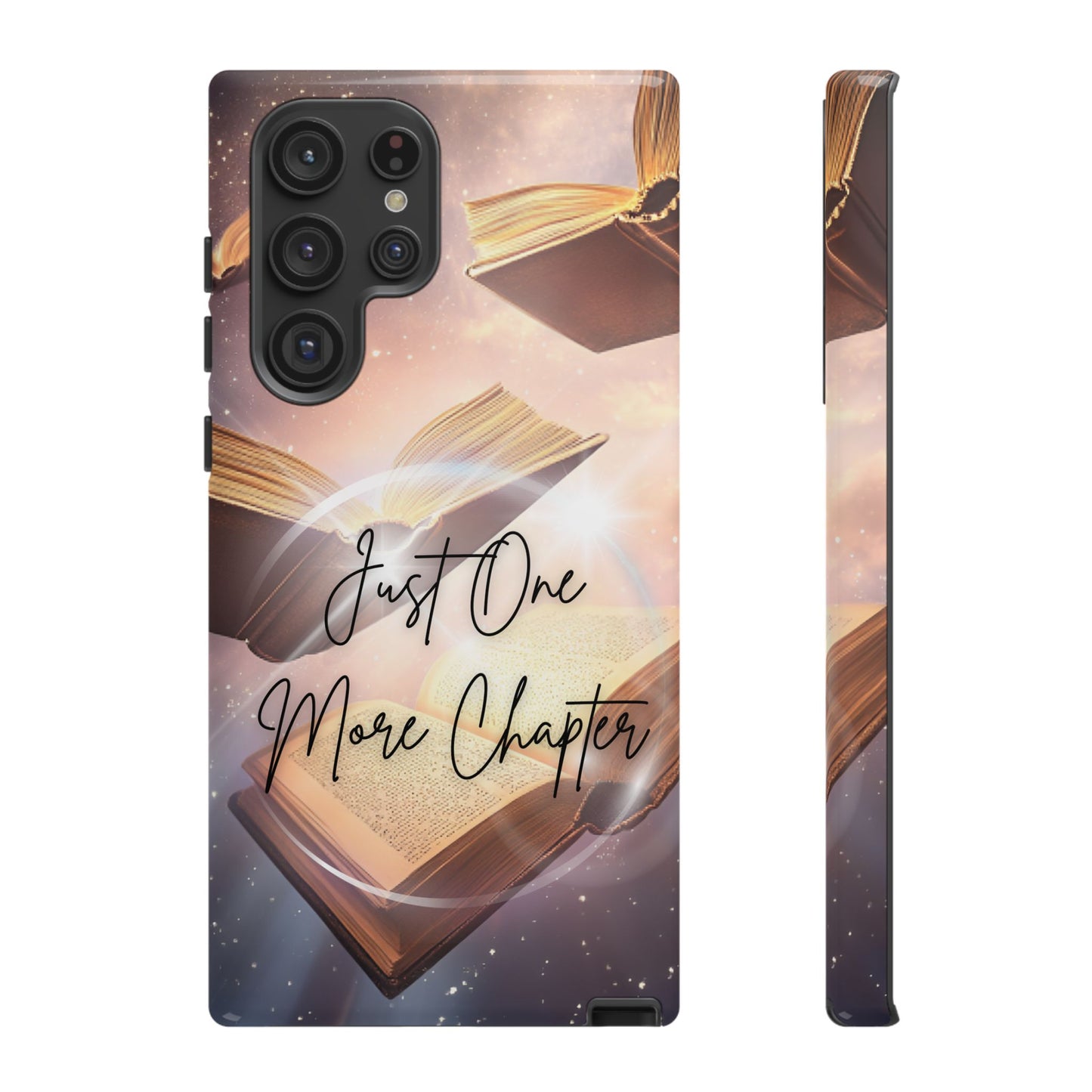 Bookish Phone Case -Just One More Chapter - Magic Vintage Books for iPhone 16 15 14 13 12 11, Samsung Galaxy & Google Pixel