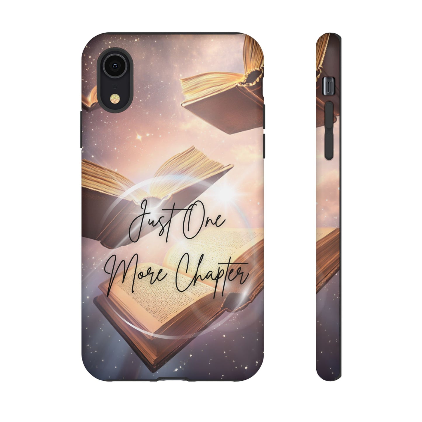 Bookish Phone Case -Just One More Chapter - Magic Vintage Books - iPhone 16 15 14 13 12 11, Samsung Galaxy & Google Pixel Phone Covers - Boo and Bewear