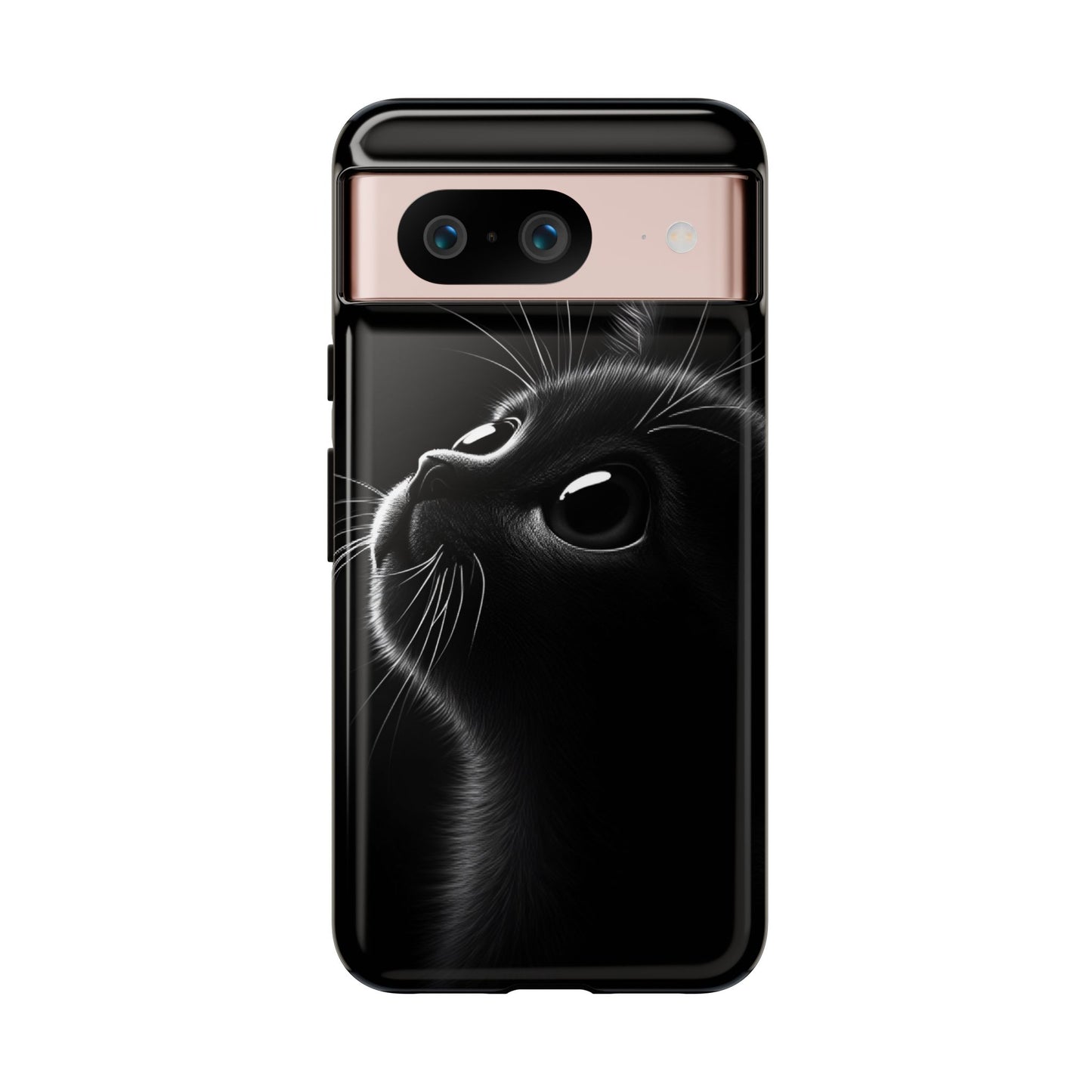 Cute Black Cat Phone Case - Cat Lover Phone Cases for iPhone 16 15 14 13 12 11, Samsung Galaxy & Google Pixel