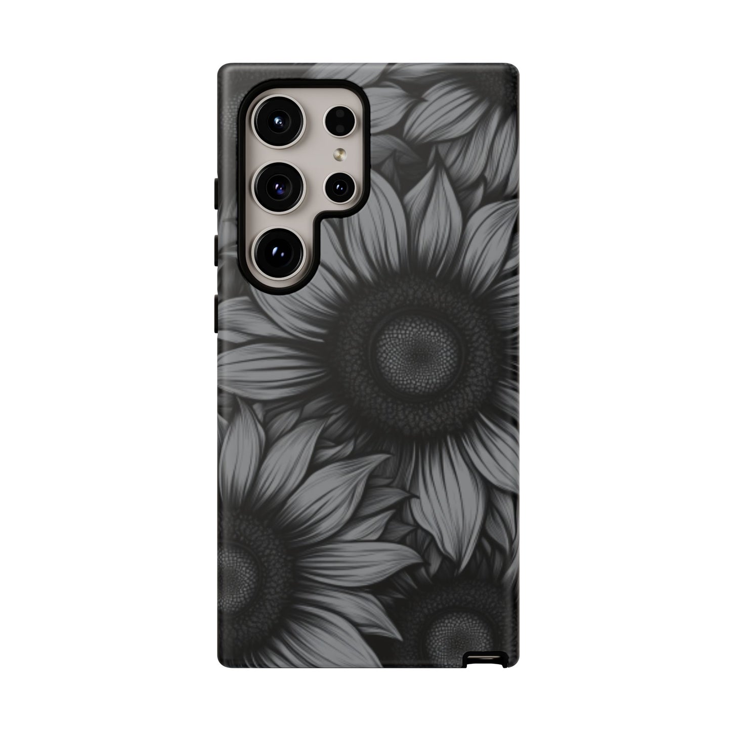 Sunflower Phone Case - Dark Gothic Floral Phone Cases - Phone 16 15 14 13 12 11, Samsung Galaxy & Google Pixel Phone Covers