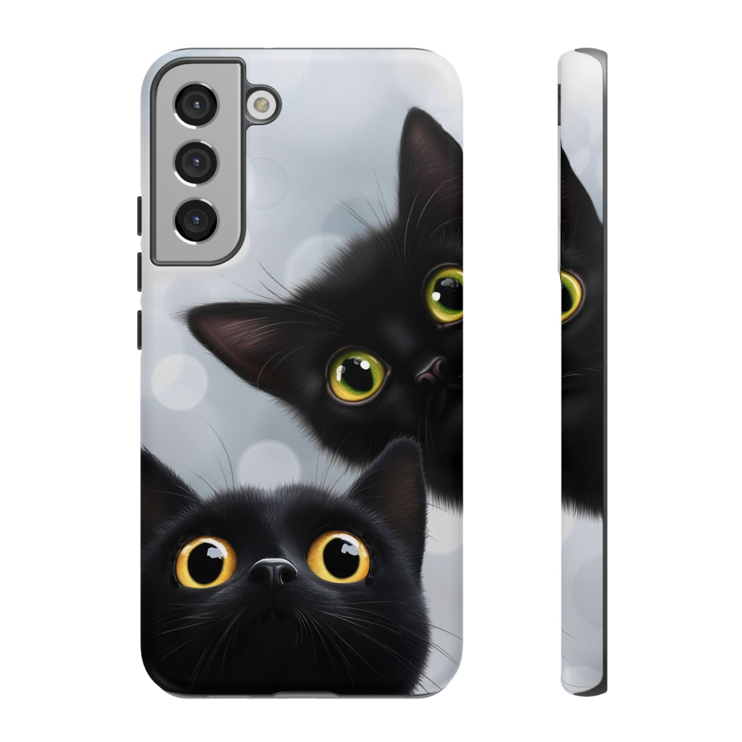 Cat Phone Case - Cute Black Cats Phone Cases - iPhone 16 15 14 13 12 11, Samsung Galaxy & Google Pixel Phone Covers