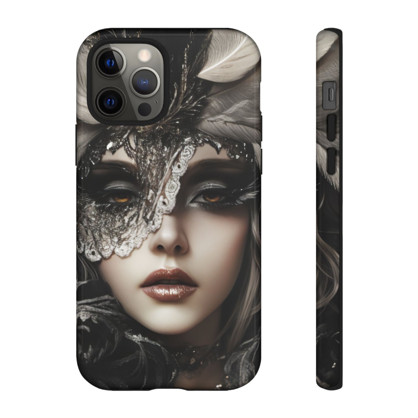 Goth Phone Case with Aesthetic Woman for iPhone 16 15 14 13 12 11, Samsung Galaxy & Google Pixel