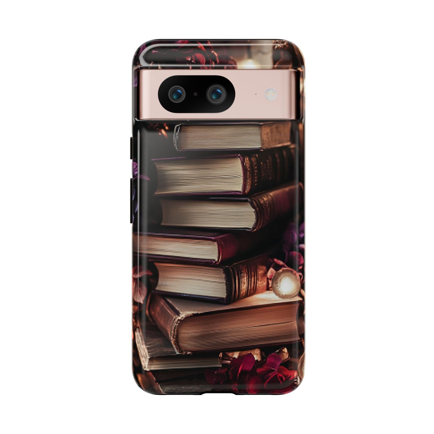 Book Lover Phone Case - Vintage Dark Academia Books - iPhone 16 15 14 13 12 11, Samsung Galaxy & Google Pixel Phone Covers