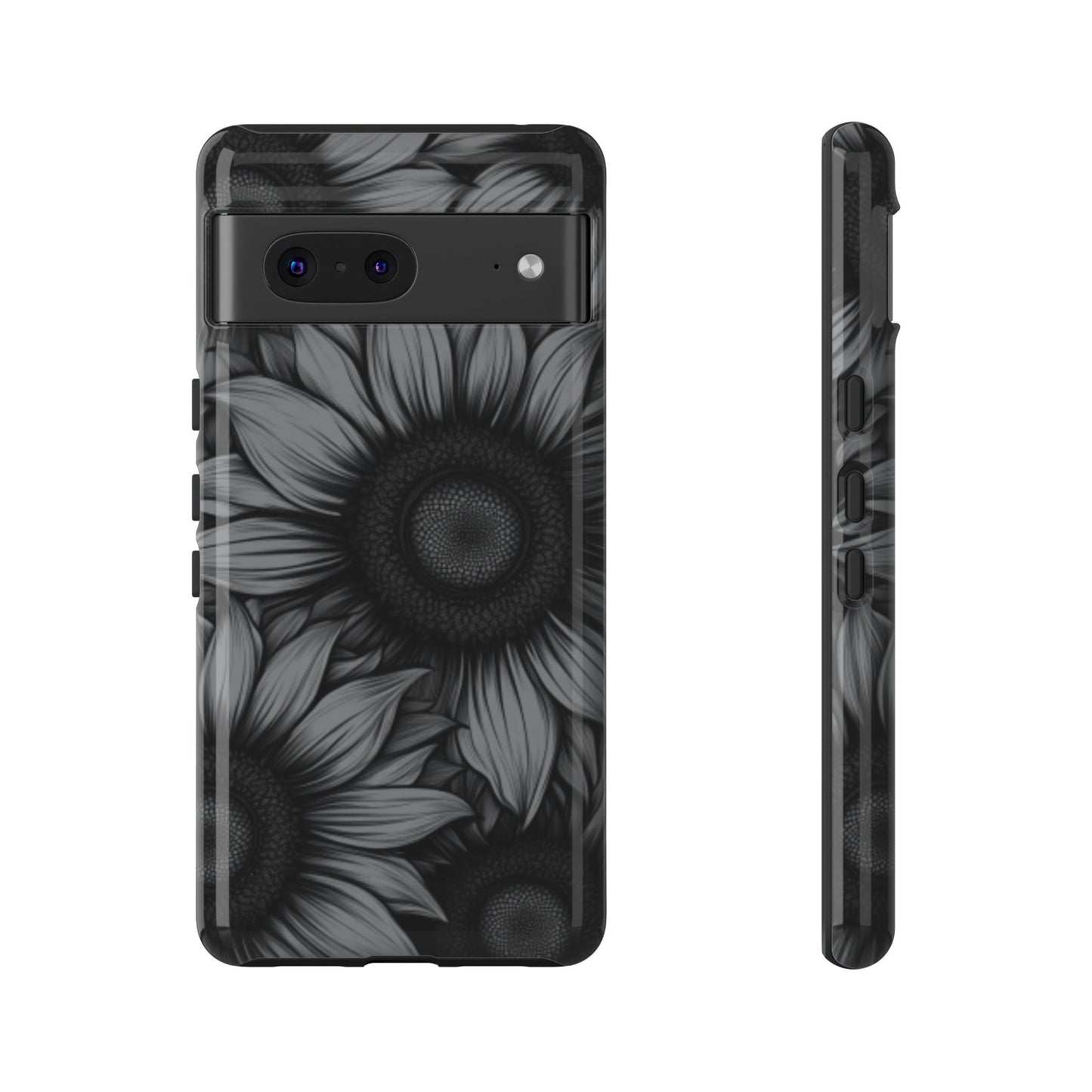 Sunflower Phone Case - Dark Gothic Floral Phone Cases for Phone 16 15 14 13 12 11, Samsung Galaxy & Google Pixel