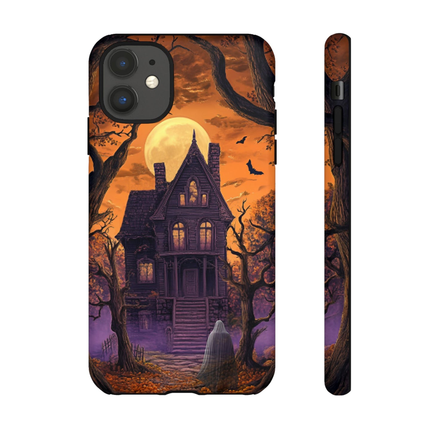 Halloween Haunted Mansion and Ghost Phone Case - Spooky Season Phone Cases - iPhone 16 15 14 13 12 11, Samsung Galaxy & Google Pixel Phone Covers