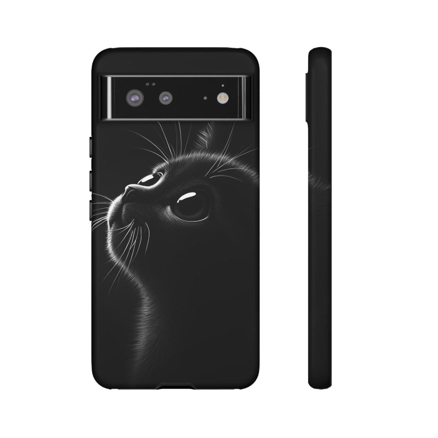 Cute Black Cat Phone Case - Cat Lover Phone Cases - iPhone 16 15 14 13 12 11, Samsung Galaxy & Google Pixel Phone Covers