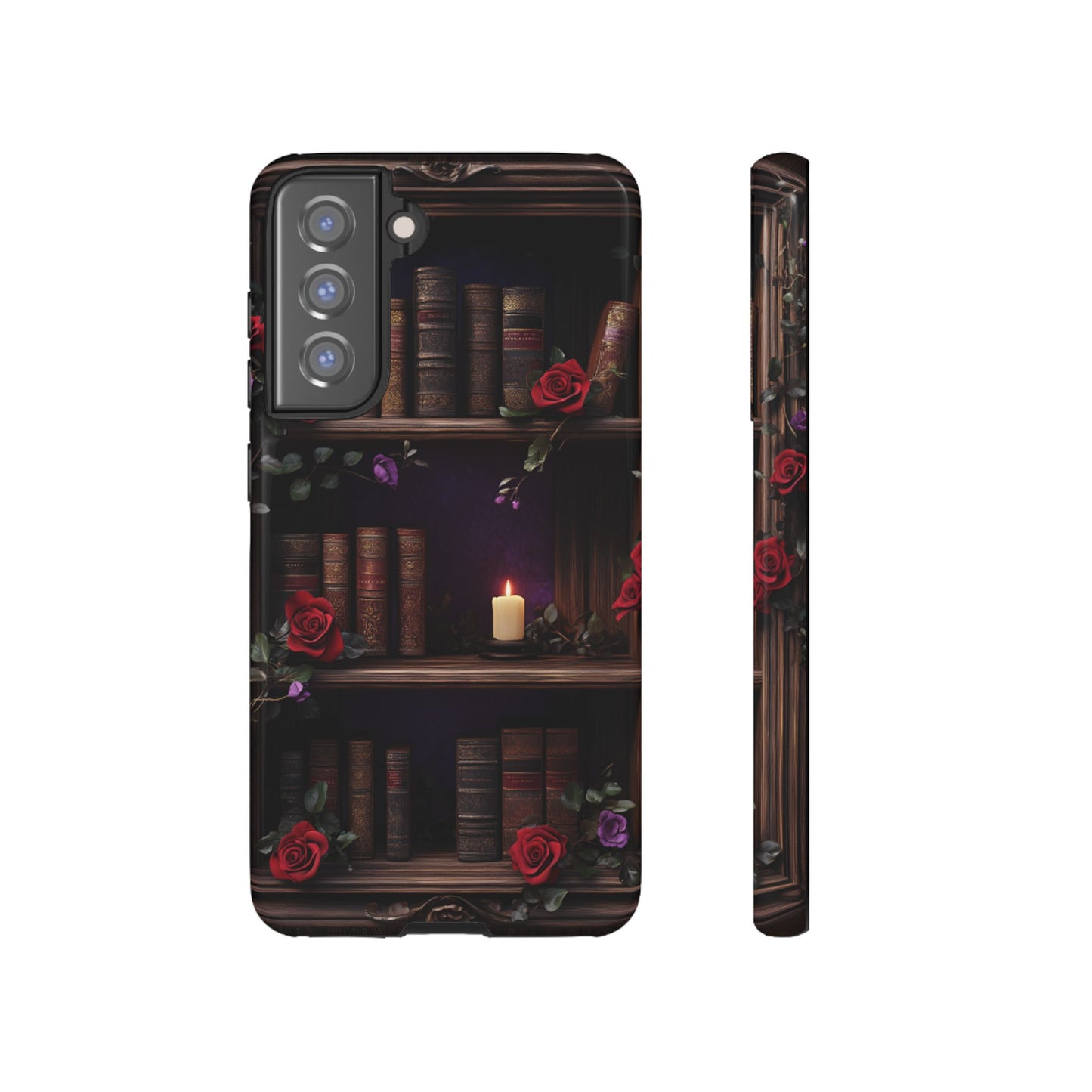 Vintage Books Phone Case - Goth Dark Academia Library Phone Cases for iPhone 16 15 14 13 12 11, Samsung Galaxy & Google Pixel