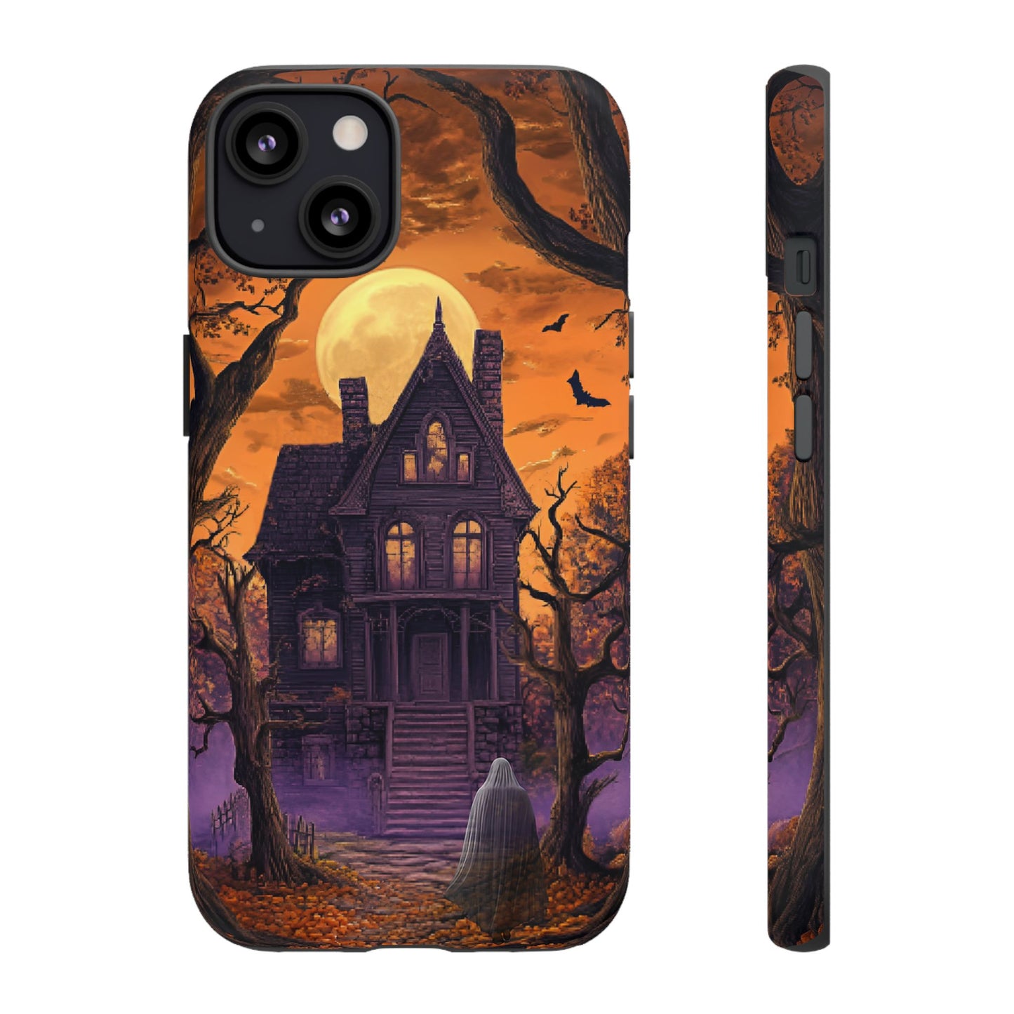 Halloween Haunted Mansion and Ghost Phone Case - Spooky Season Phone Cases - iPhone 16 15 14 13 12 11, Samsung Galaxy & Google Pixel Phone Covers