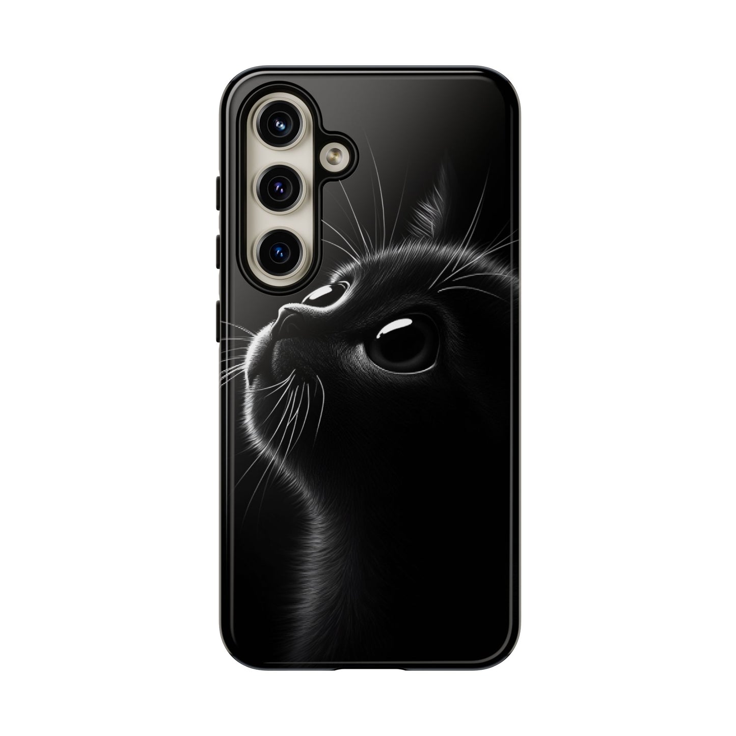 Cute Black Cat Phone Case - Cat Lover Phone Cases for iPhone 16 15 14 13 12 11, Samsung Galaxy & Google Pixel