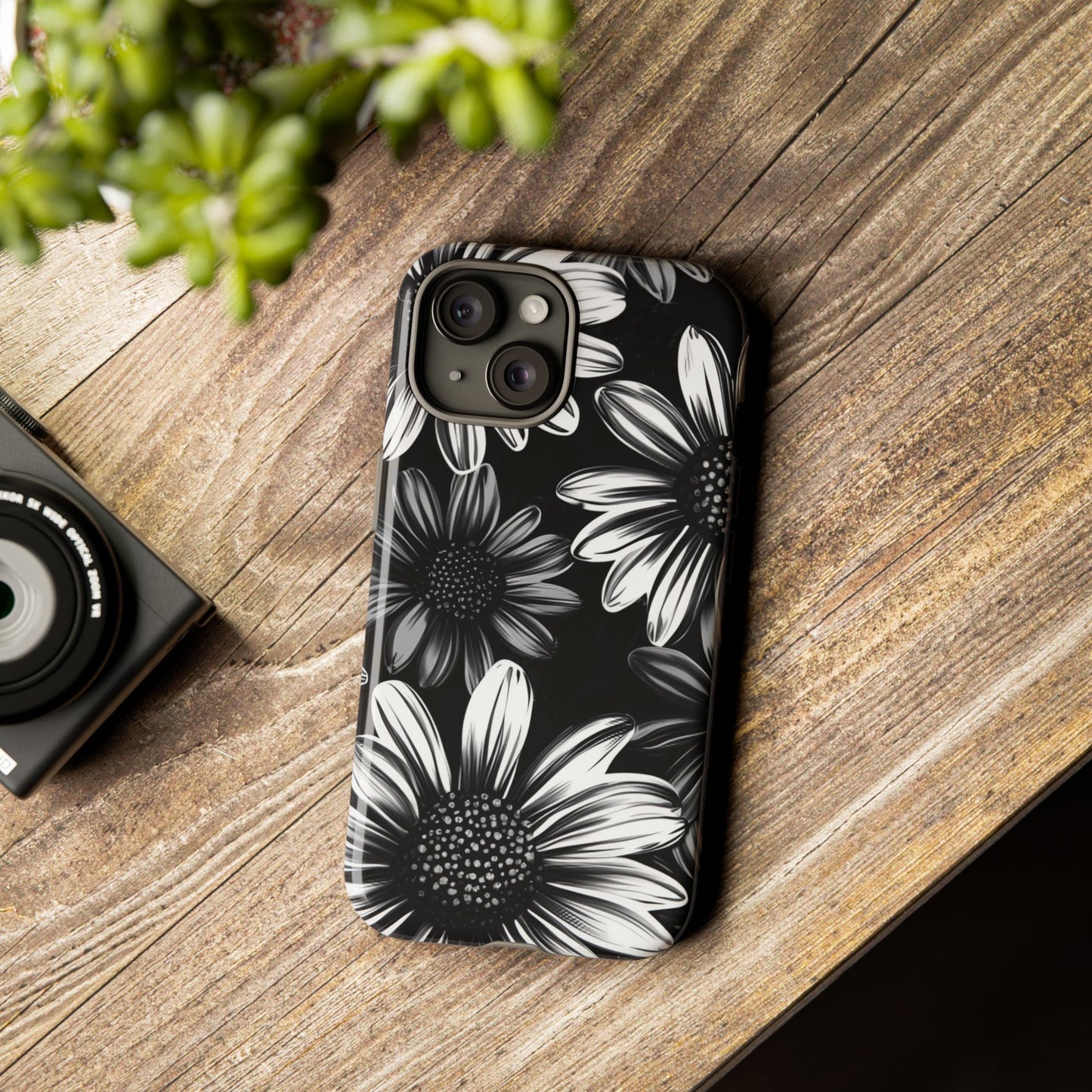 Daisy Phone Case - Dark Gothic Flower Phone Cases - iPhone 16 15 14 13 12 11, Samsung Galaxy & Google Pixel Phone Covers