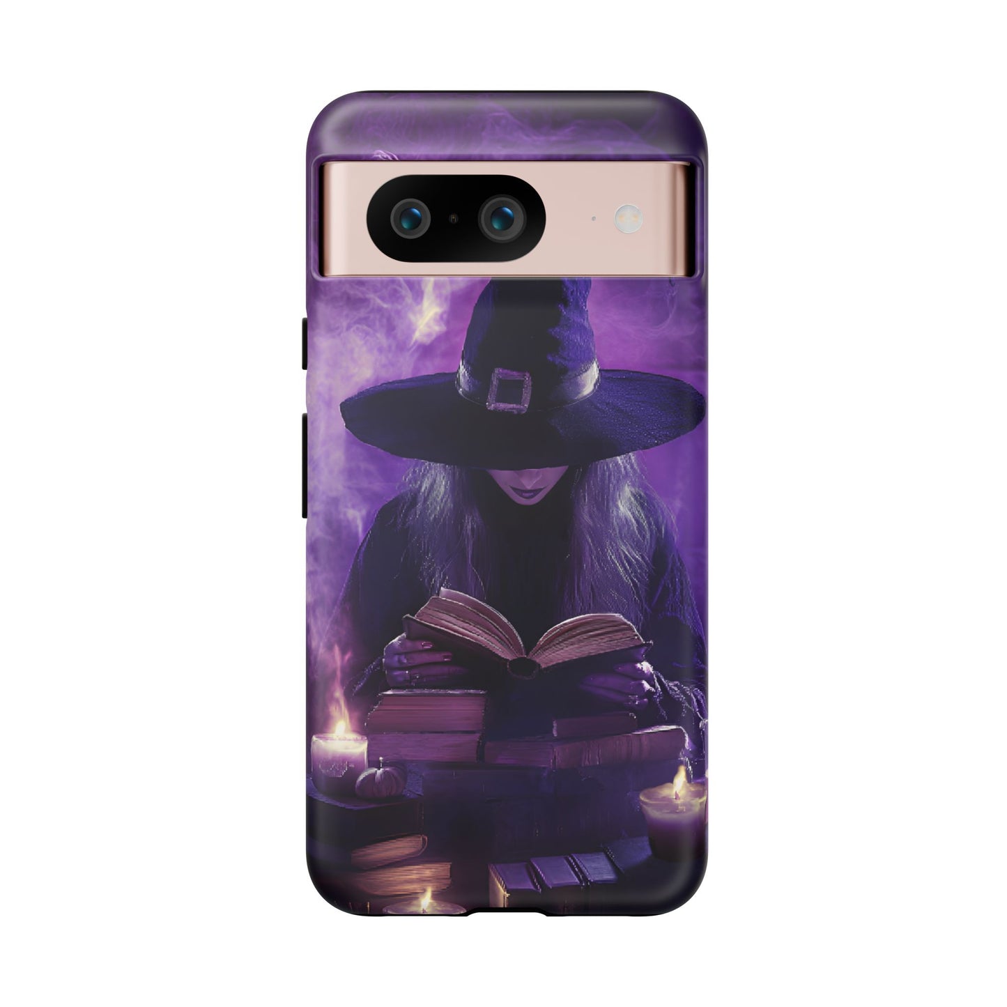 Witch Reading Book Phone Case - Witchy  Halloween Phone Cases - iPhone 16 15 14 13 12 11, Samsung Galaxy & Google Pixel Phone Covers