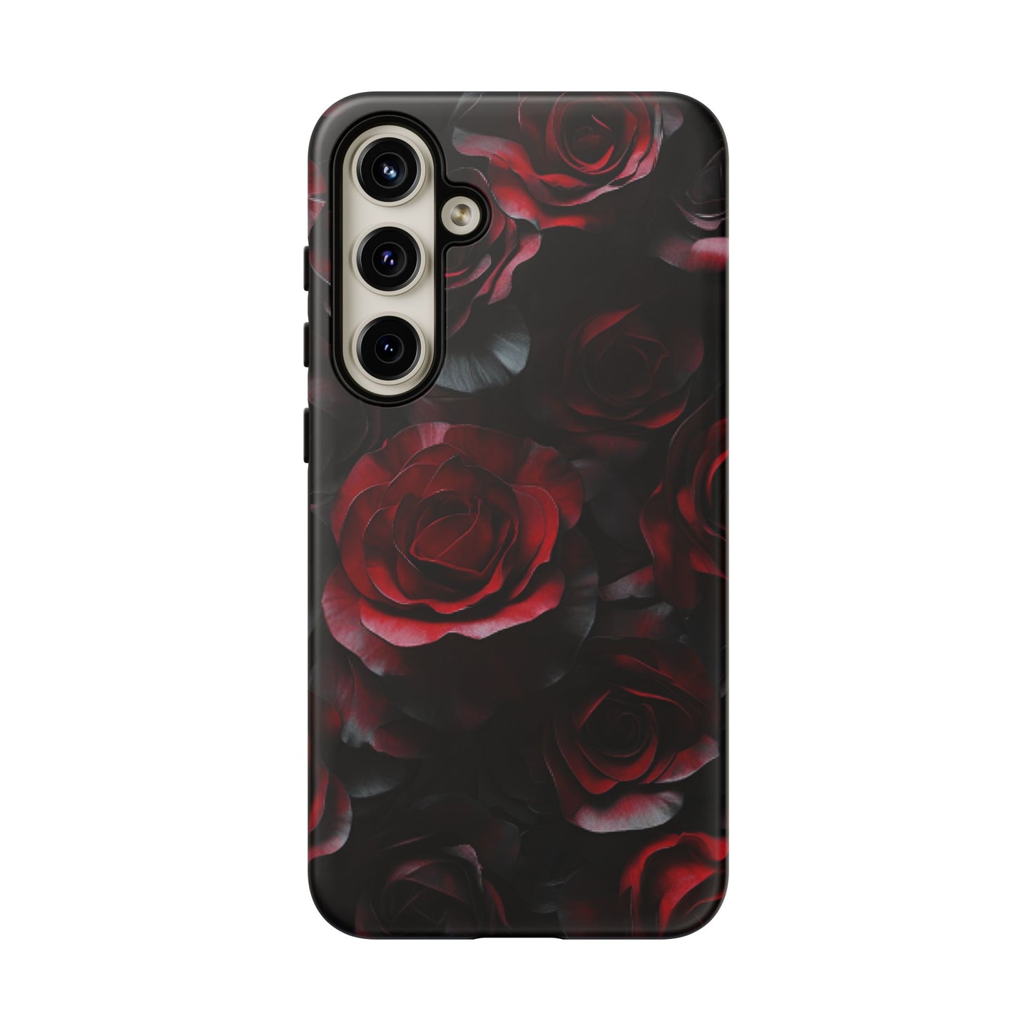 Dark Rose Flower Phone Case - Gothic Floral Phone Cases for iPhone 16 15 14 13 12 11, Samsung Galaxy & Google Pixel