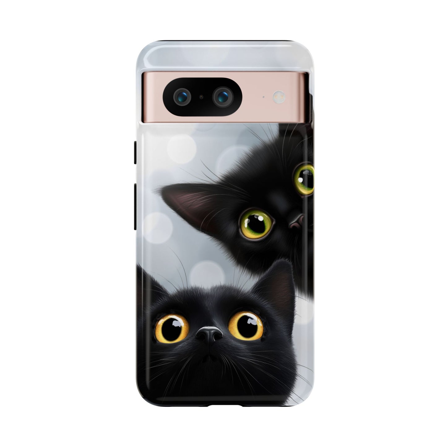 Cat Phone Case - Cute Black Cats Phone Cases for iPhone 16 15 14 13 12 11, Samsung Galaxy & Google Pixel