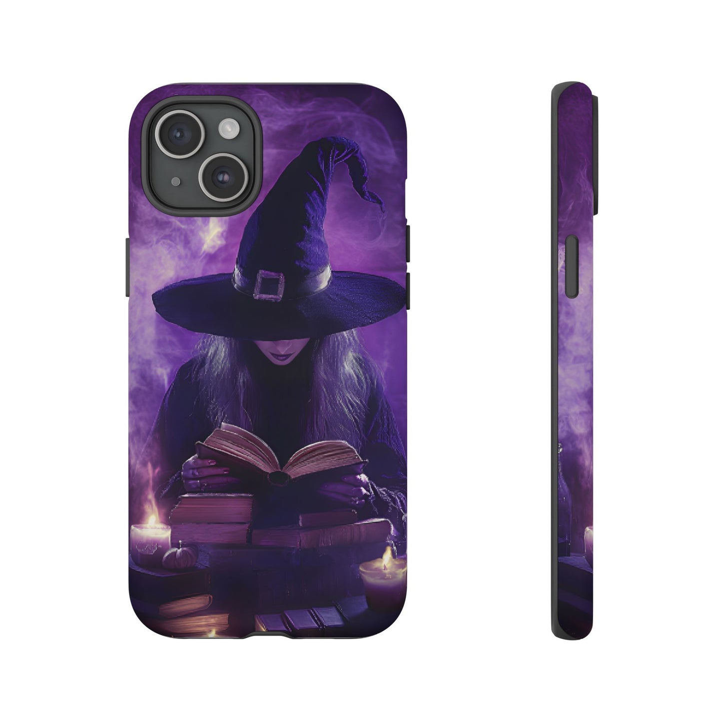 Witch Reading Book Phone Case - Witchy  Halloween Phone Cases for iPhone 16 15 14 13 12 11, Samsung Galaxy & Google Pixel