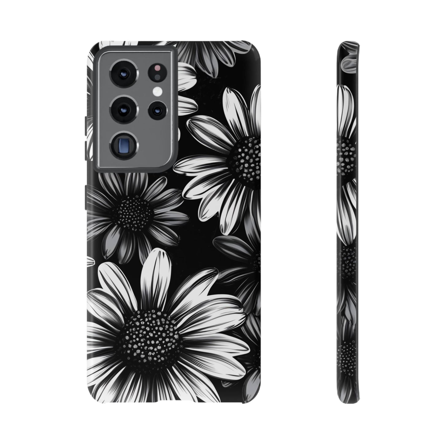 Daisy Phone Case - Dark Gothic Flower Phone Cases for iPhone 16 15 14 13 12 11, Samsung Galaxy & Google Pixel