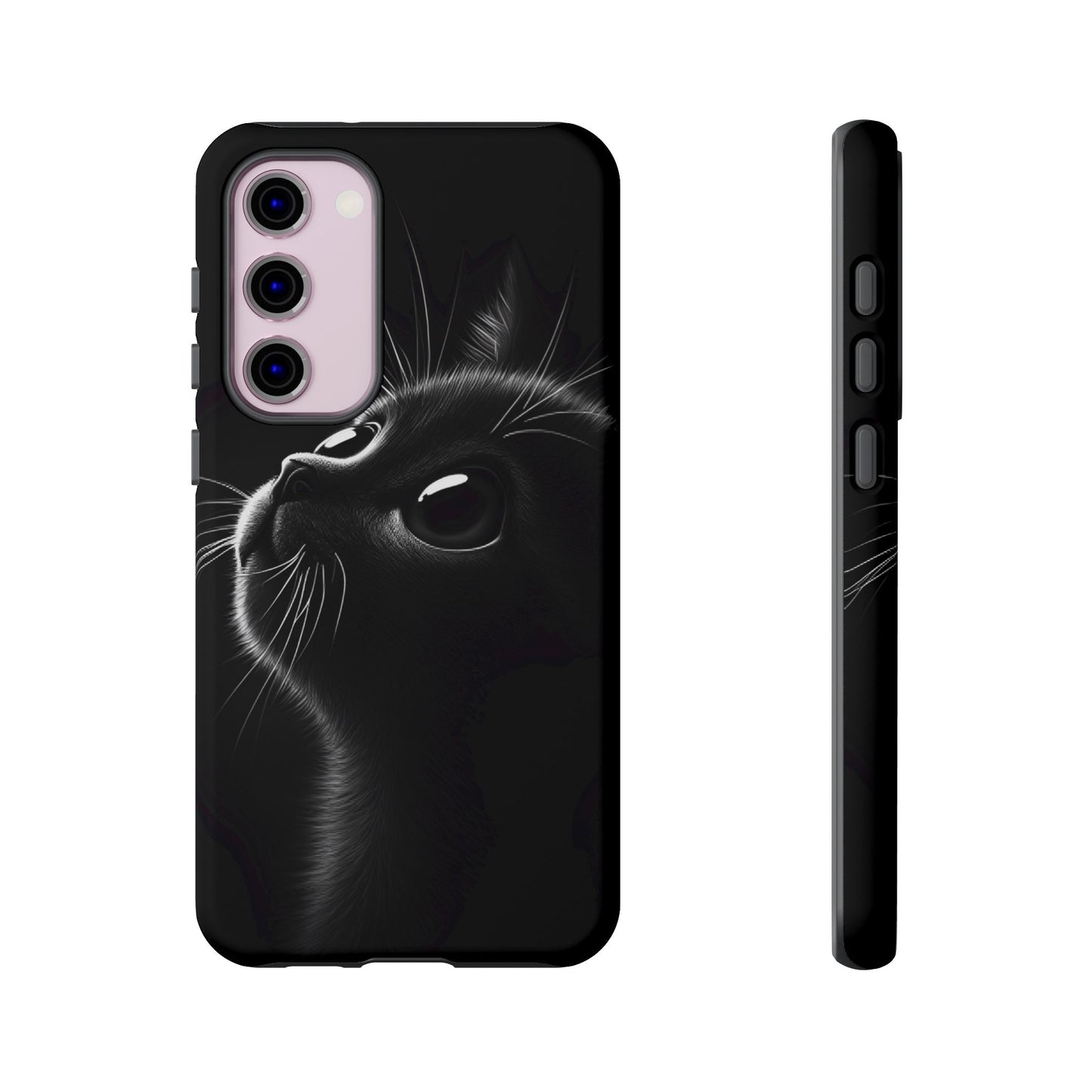 Cute Black Cat Phone Case - Cat Lover Phone Cases for iPhone 16 15 14 13 12 11, Samsung Galaxy & Google Pixel