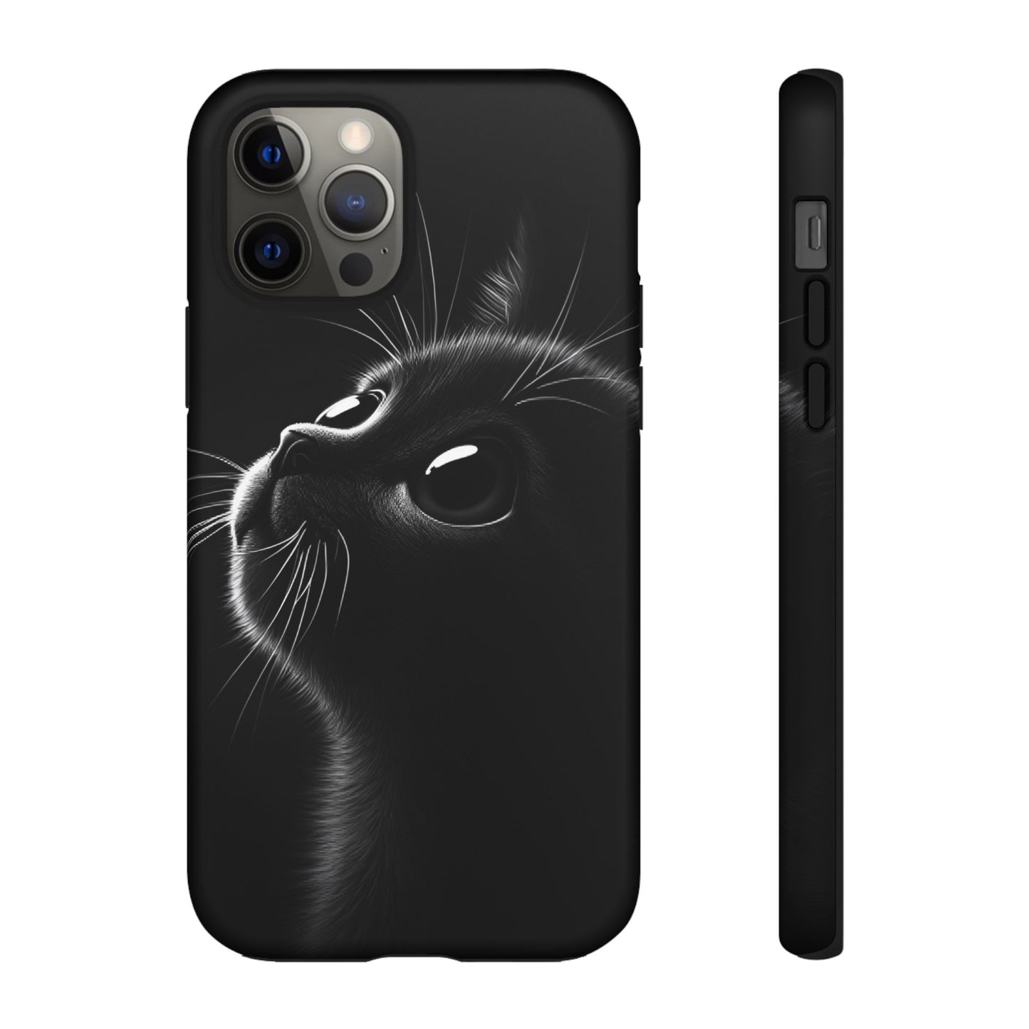 Cute Black Cat Phone Case - Cat Lover Phone Cases for iPhone 16 15 14 13 12 11, Samsung Galaxy & Google Pixel