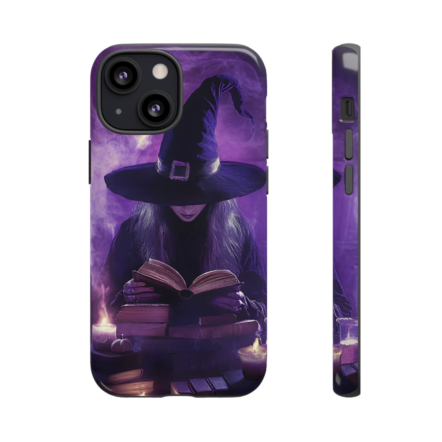 Witch Reading Book Phone Case - Witchy  Halloween Phone Cases - iPhone 16 15 14 13 12 11, Samsung Galaxy & Google Pixel Phone Covers