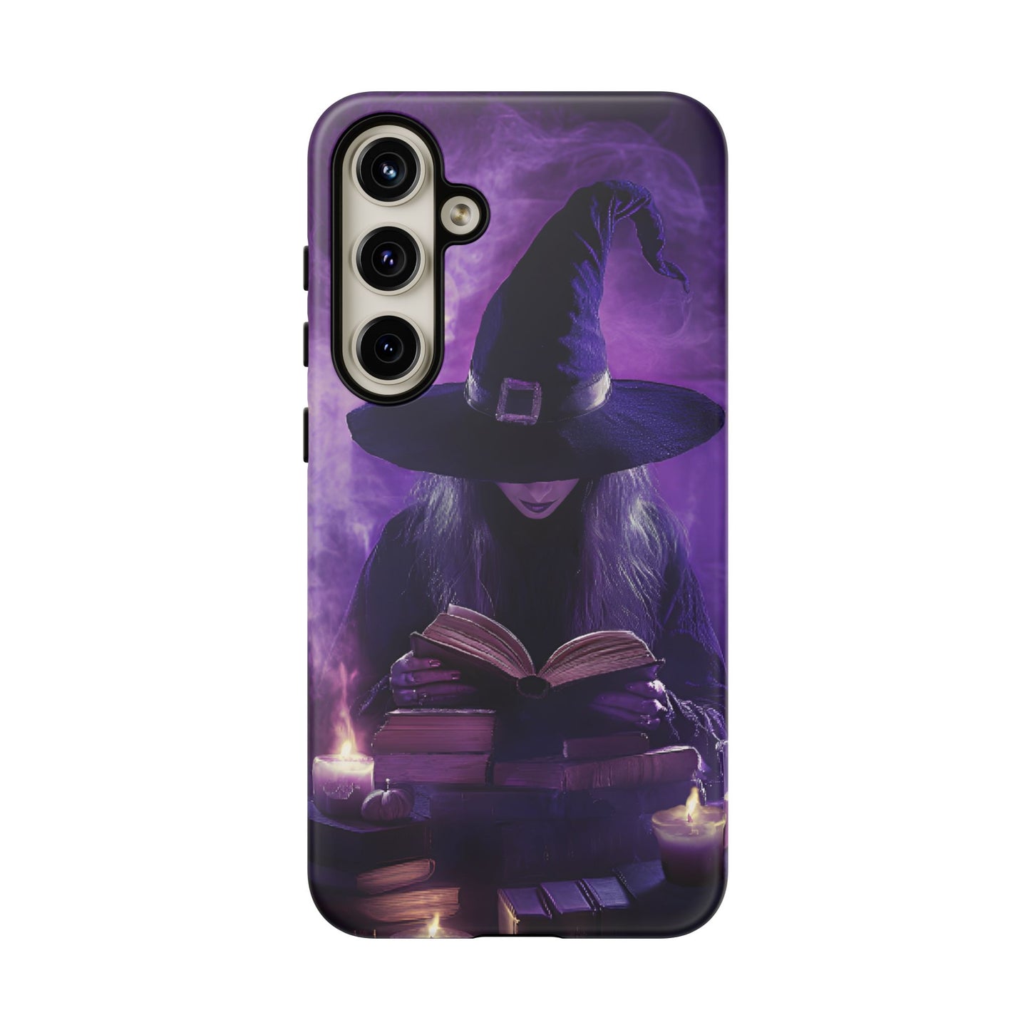 Witch Reading Book Phone Case - Witchy  Halloween Phone Cases for iPhone 16 15 14 13 12 11, Samsung Galaxy & Google Pixel